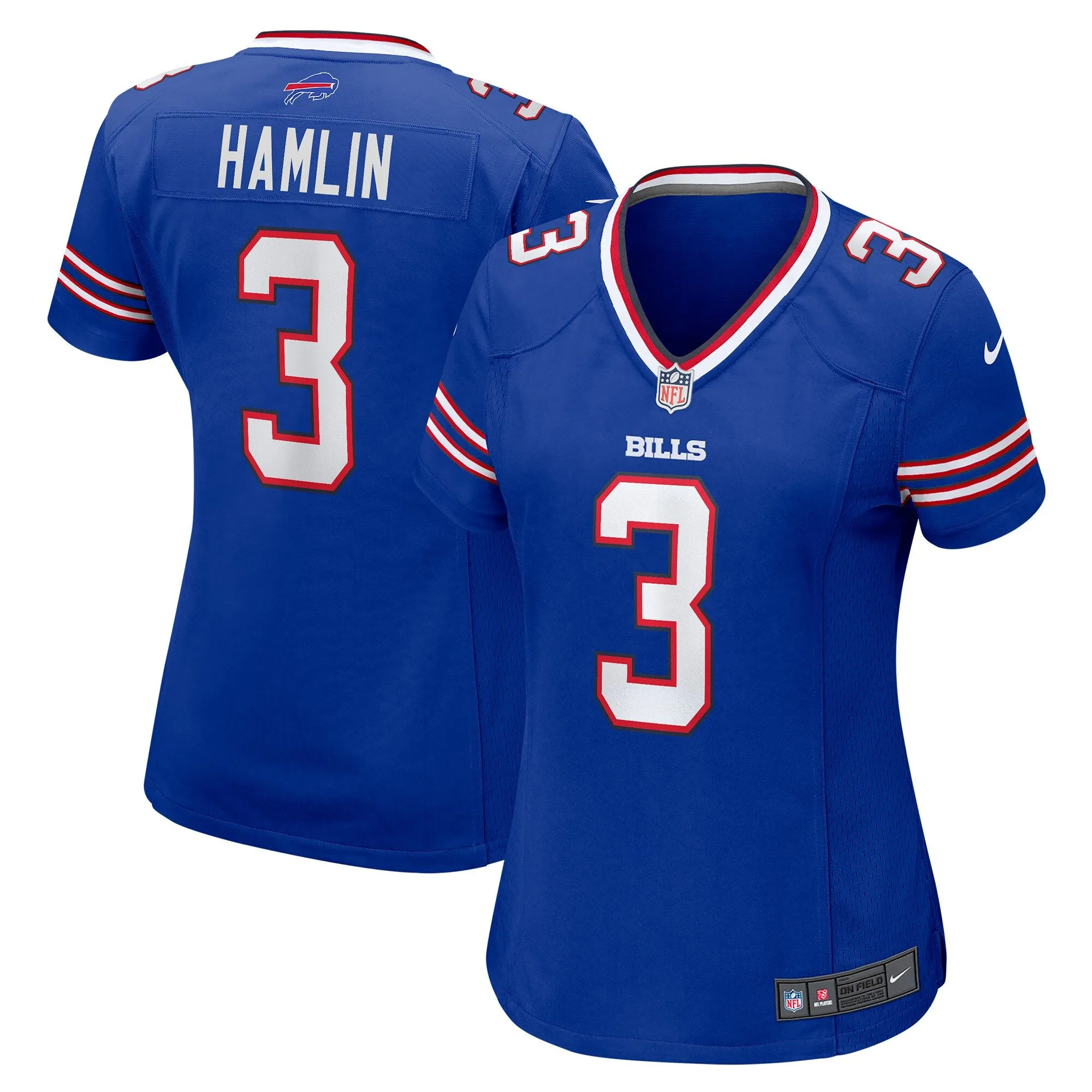 Damar Hamlin Buffalo Bills  Women's Game Jersey - Royal