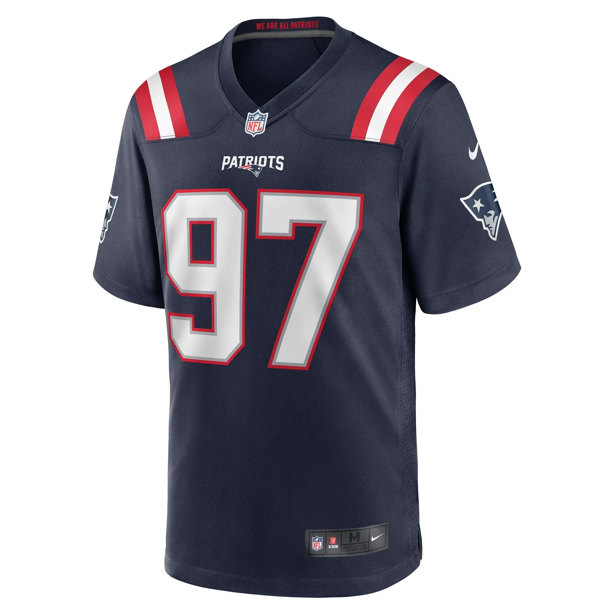 DaMarcus Mitchell New England Patriots  Game Player Jersey - Navy