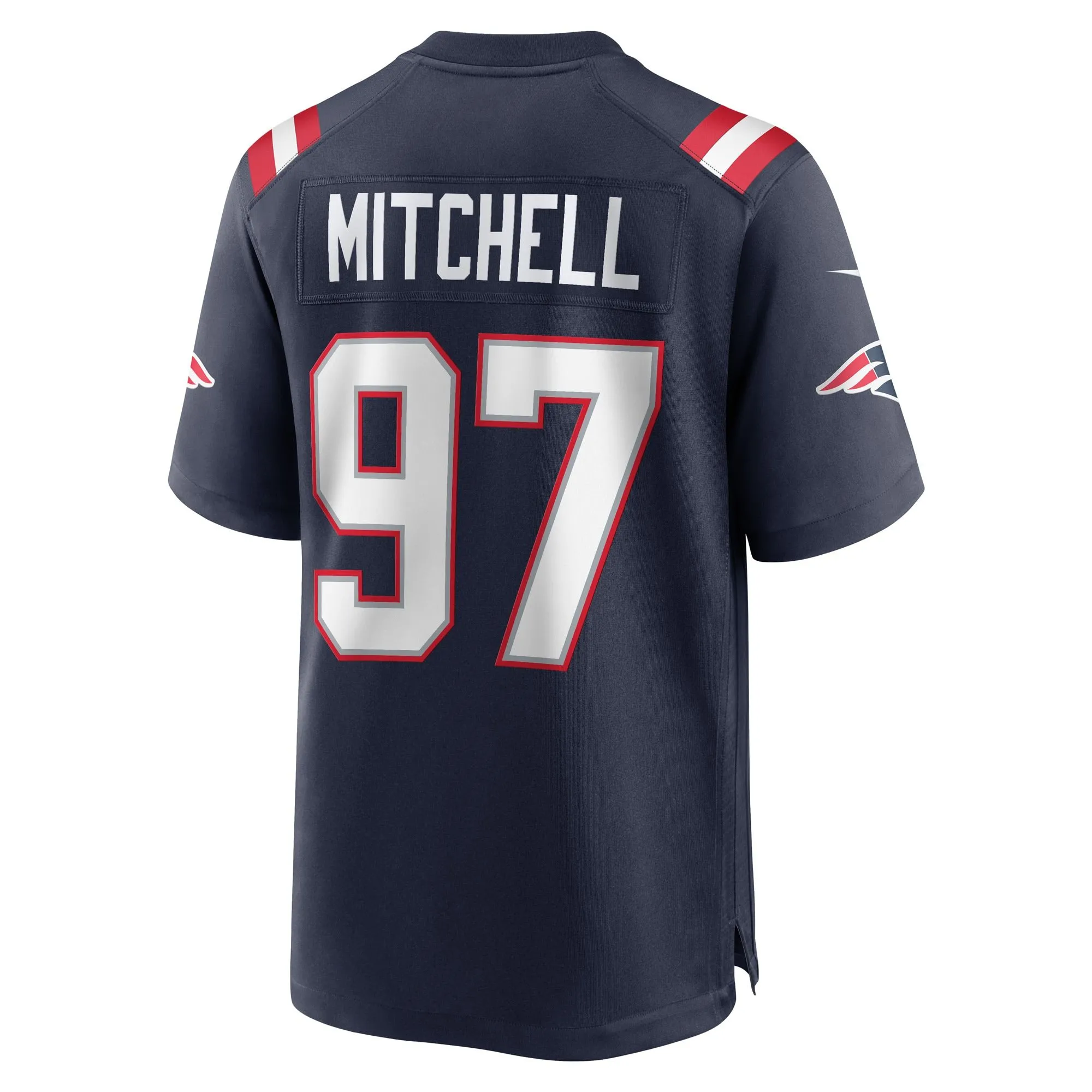 DaMarcus Mitchell New England Patriots  Game Player Jersey - Navy