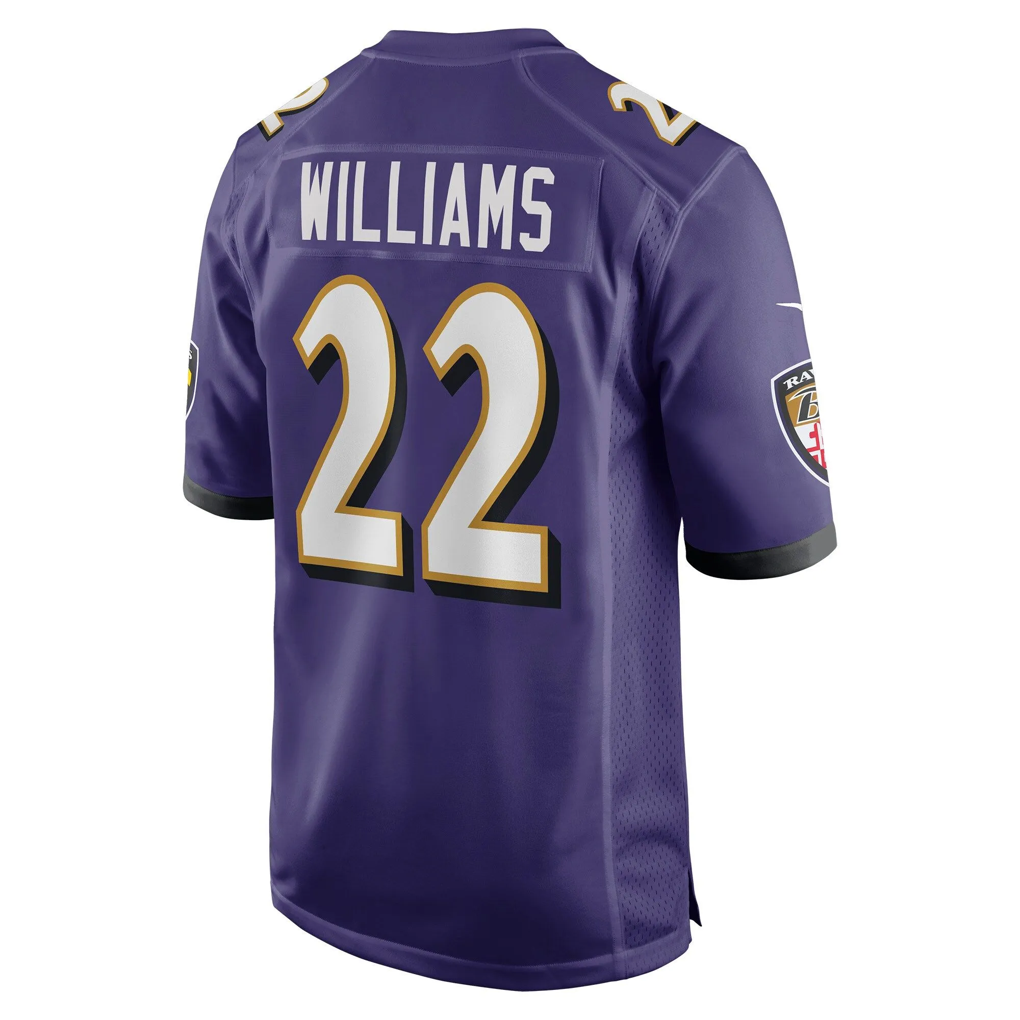 Damarion Williams Baltimore Ravens  Player Game Jersey - Purple