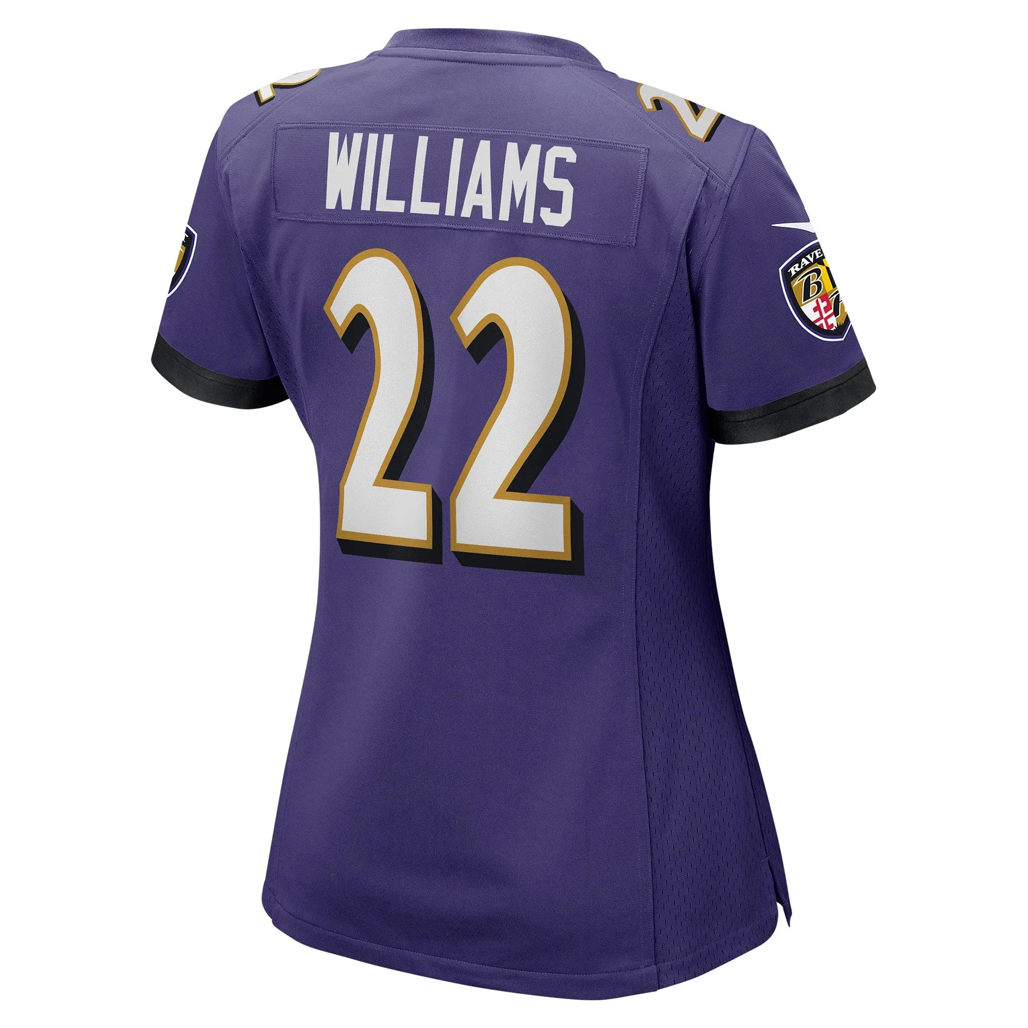 Damarion Williams Baltimore Ravens  Women's Player Game Jersey - Purple