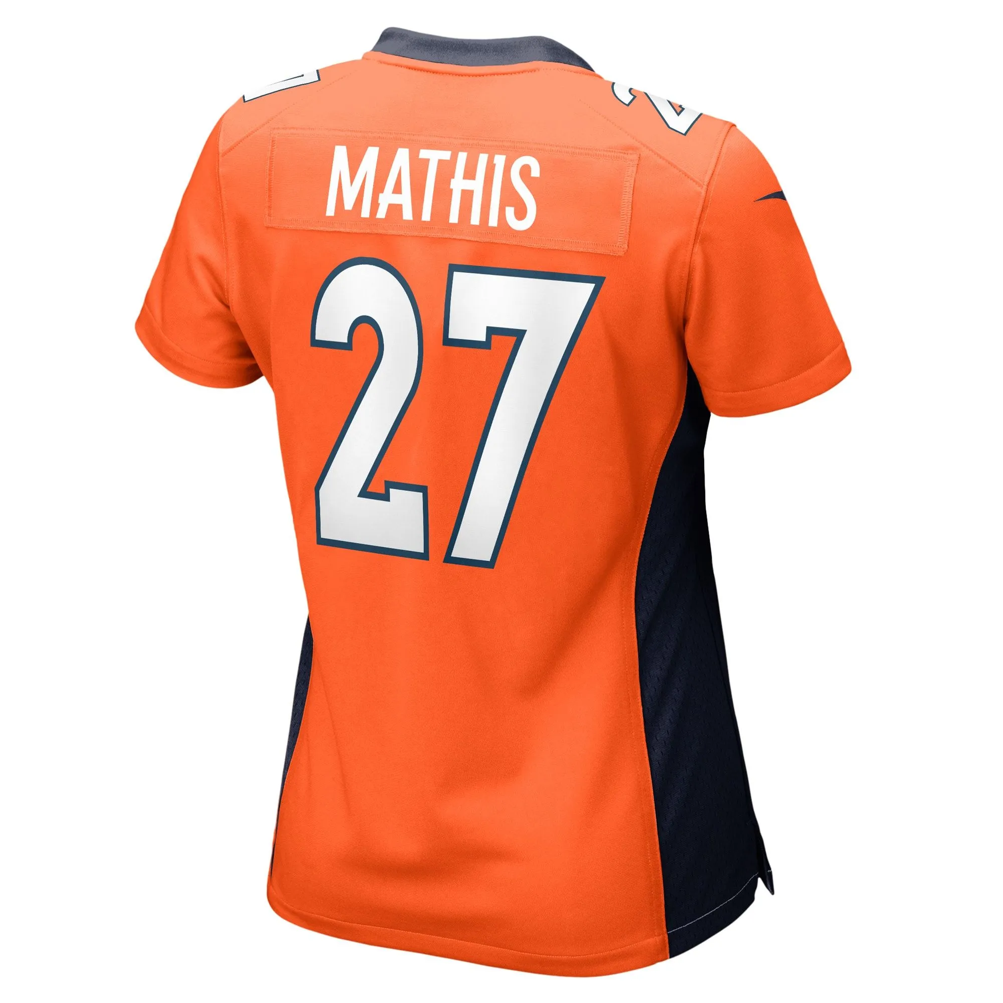 Damarri Mathis Denver Broncos  Women's Game Player Jersey - Orange