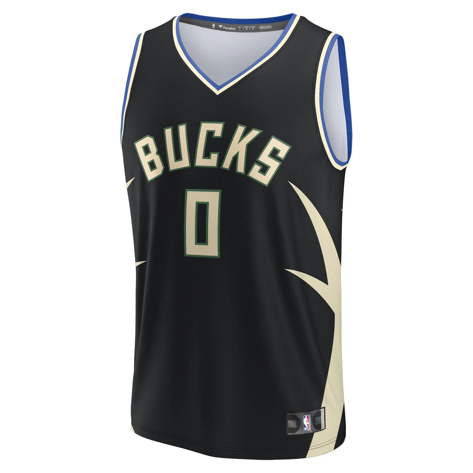 Damian Lillard Milwaukee Bucks Fanatics Branded Men's Fast Break Player Jersey - Statement Edition - Black