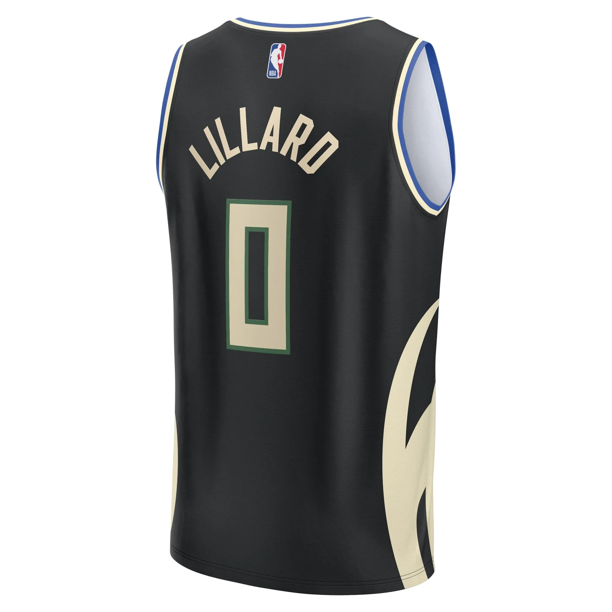 Damian Lillard Milwaukee Bucks Fanatics Branded Men's Fast Break Player Jersey - Statement Edition - Black