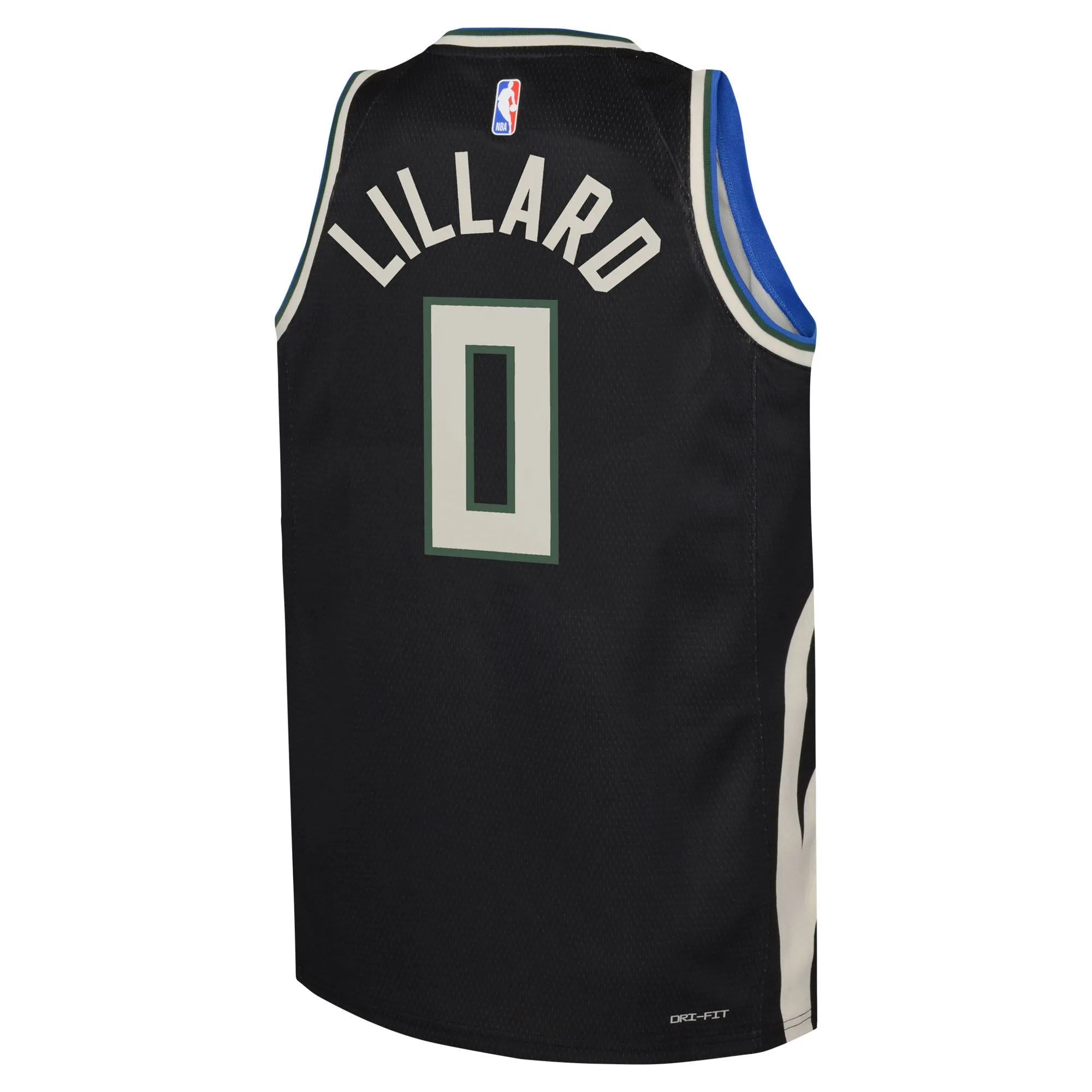 Damian Lillard Milwaukee Bucks Jordan Brand Youth Swingman Jersey - Statement Edition - Black