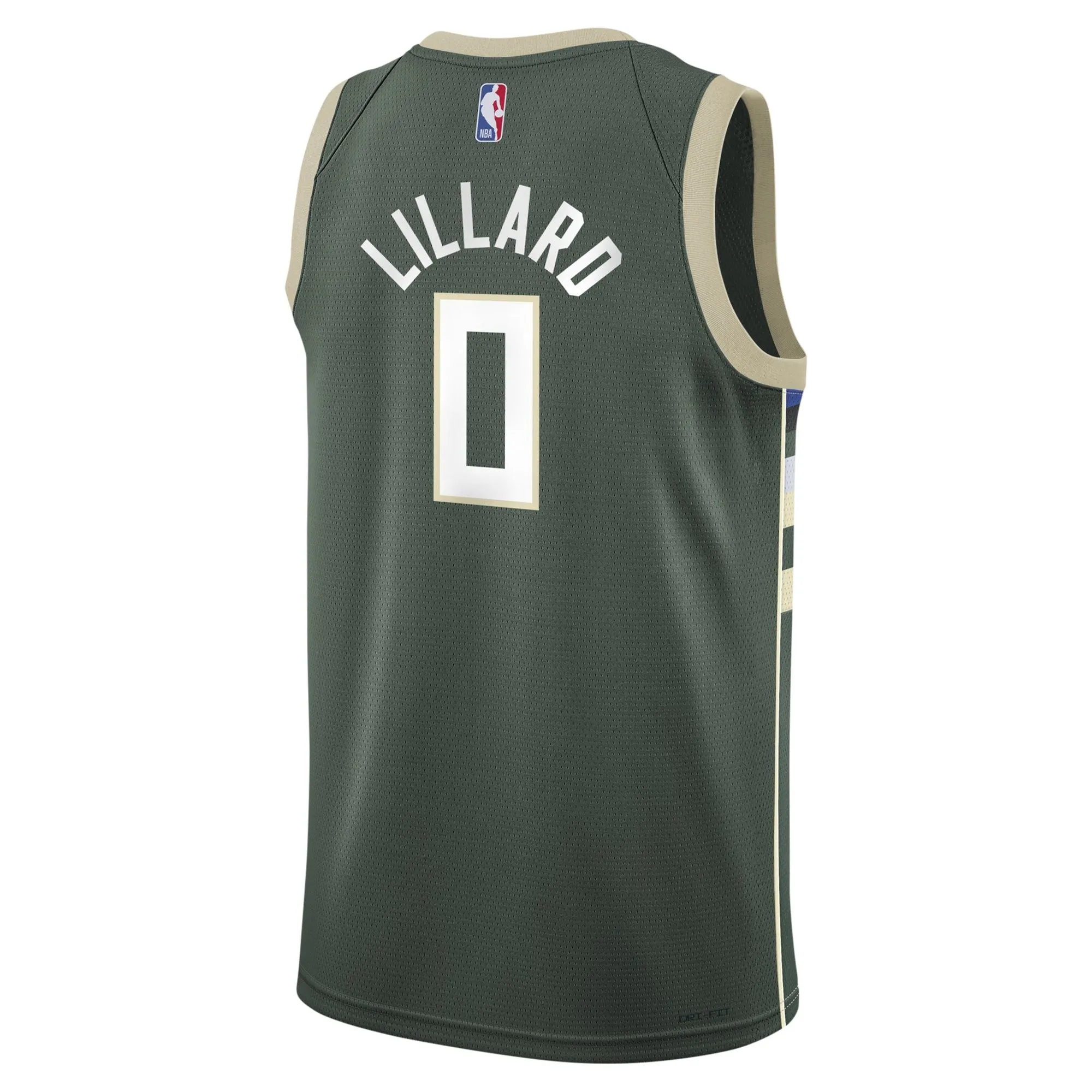 Damian Lillard Milwaukee Bucks  Youth Swingman Jersey - Icon Edition - Hunter Green