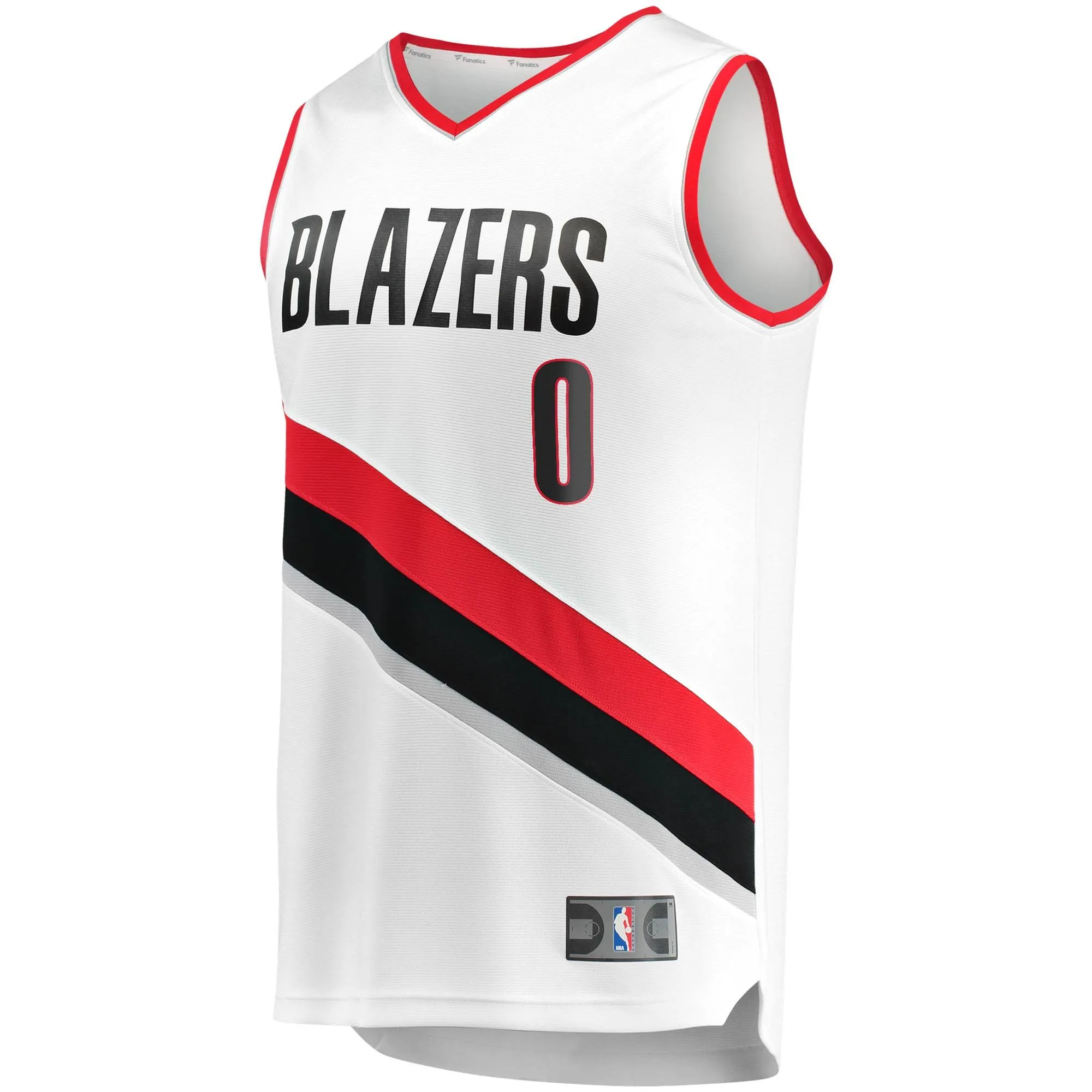 Damian Lillard Portland Trail Blazers Fanatics Branded Fast Break Replica Jersey - Association Edition - White