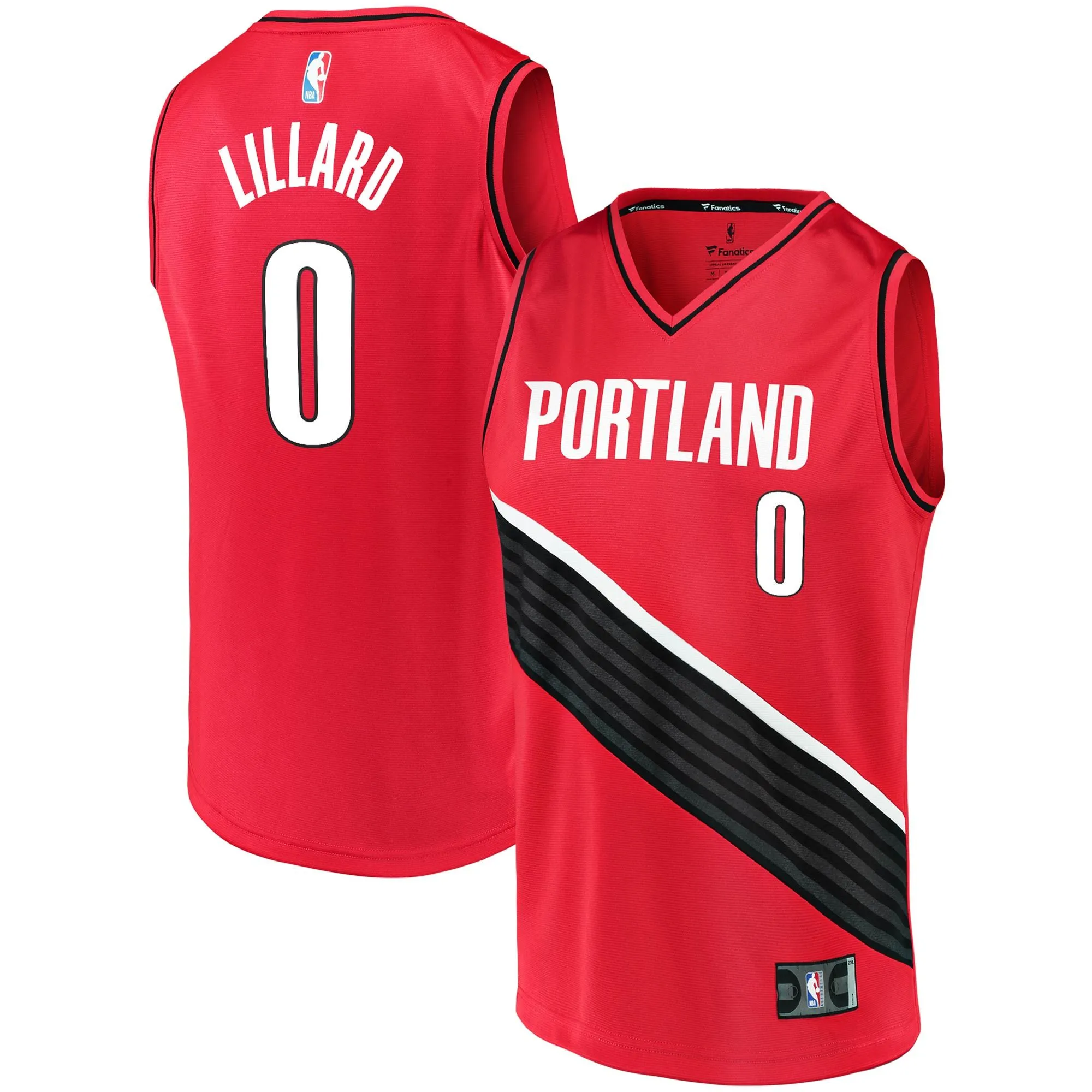 Damian Lillard Portland Trail Blazers Fanatics Branded Fast Break Replica Jersey - Statement Edition - Red