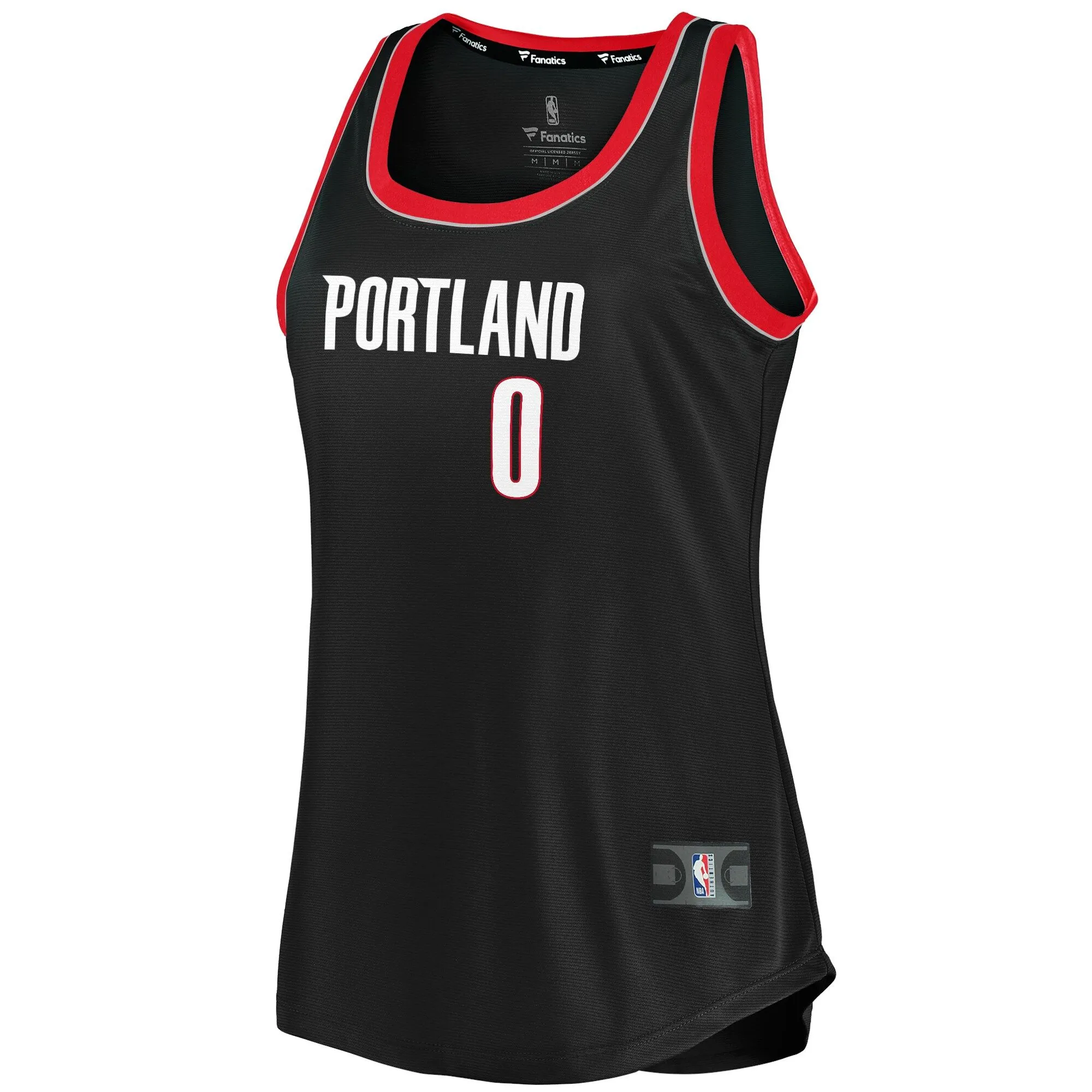 Damian Lillard Portland Trail Blazers Fanatics Branded Women's Fast Break Tank Jersey - Icon Edition - Black