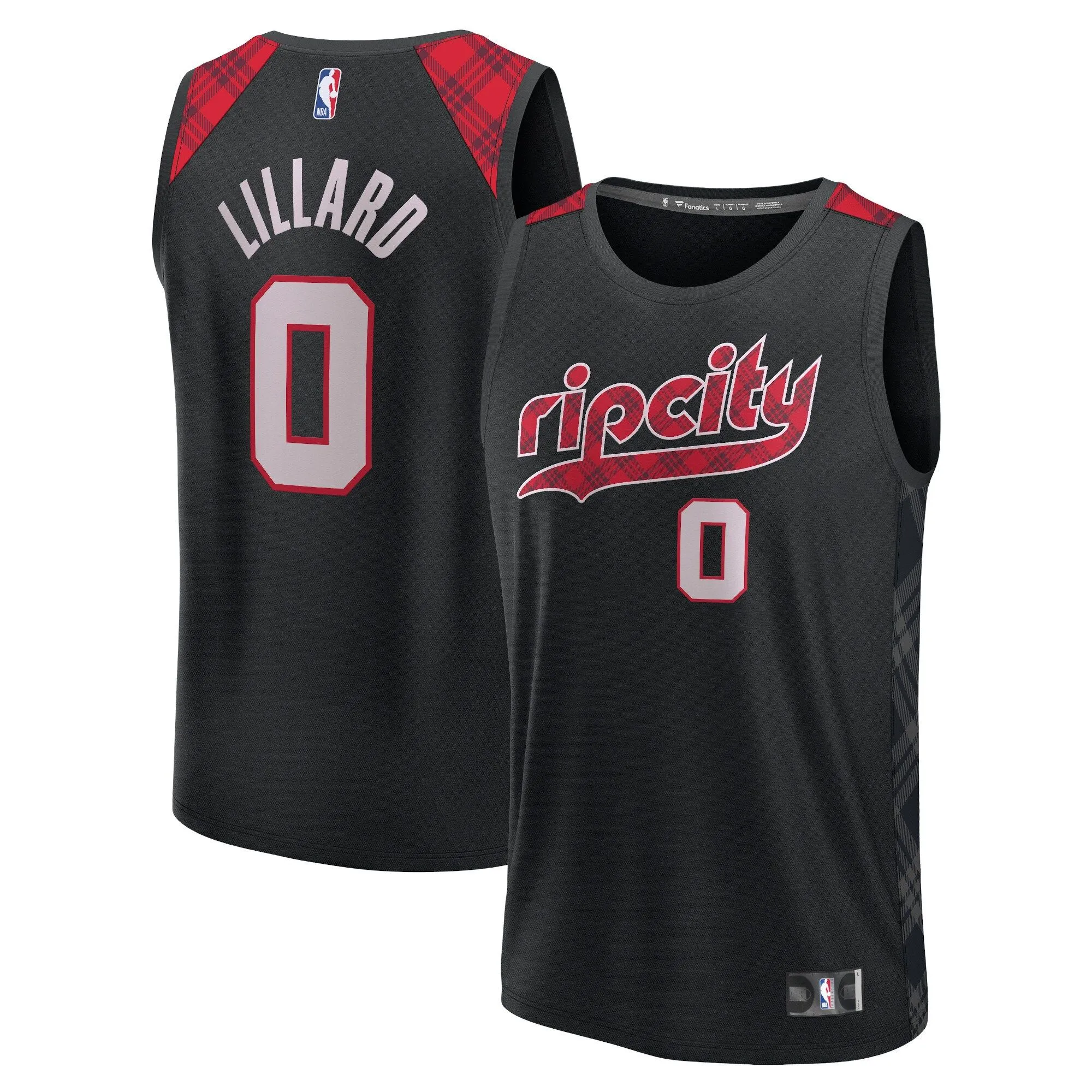 Damian Lillard Portland Trail Blazers Fanatics Branded Youth Fast Break Jersey - Black - City Edition