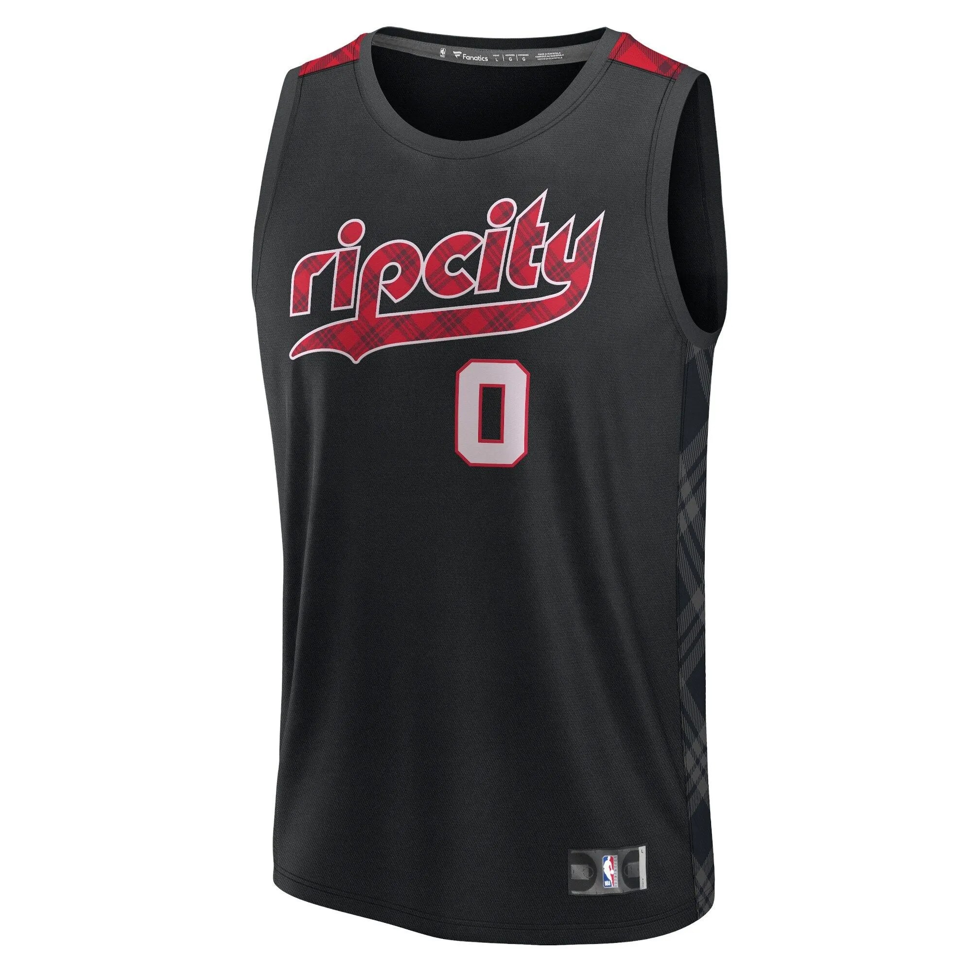 Damian Lillard Portland Trail Blazers Fanatics Branded Youth Fast Break Jersey - Black - City Edition