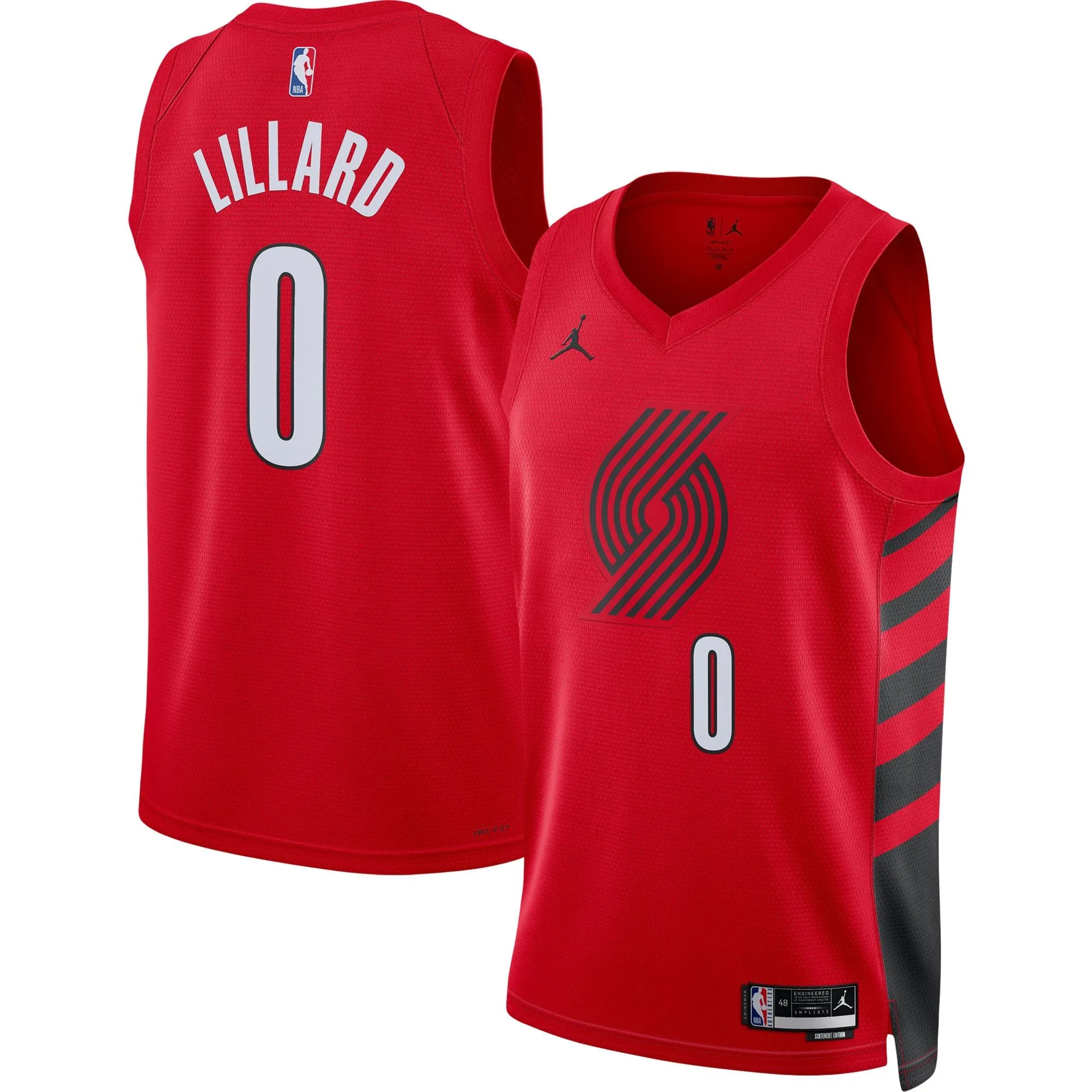 Damian Lillard Portland Trail Blazers Jordan Brand Unisex Swingman Jersey - Statement Edition - Red