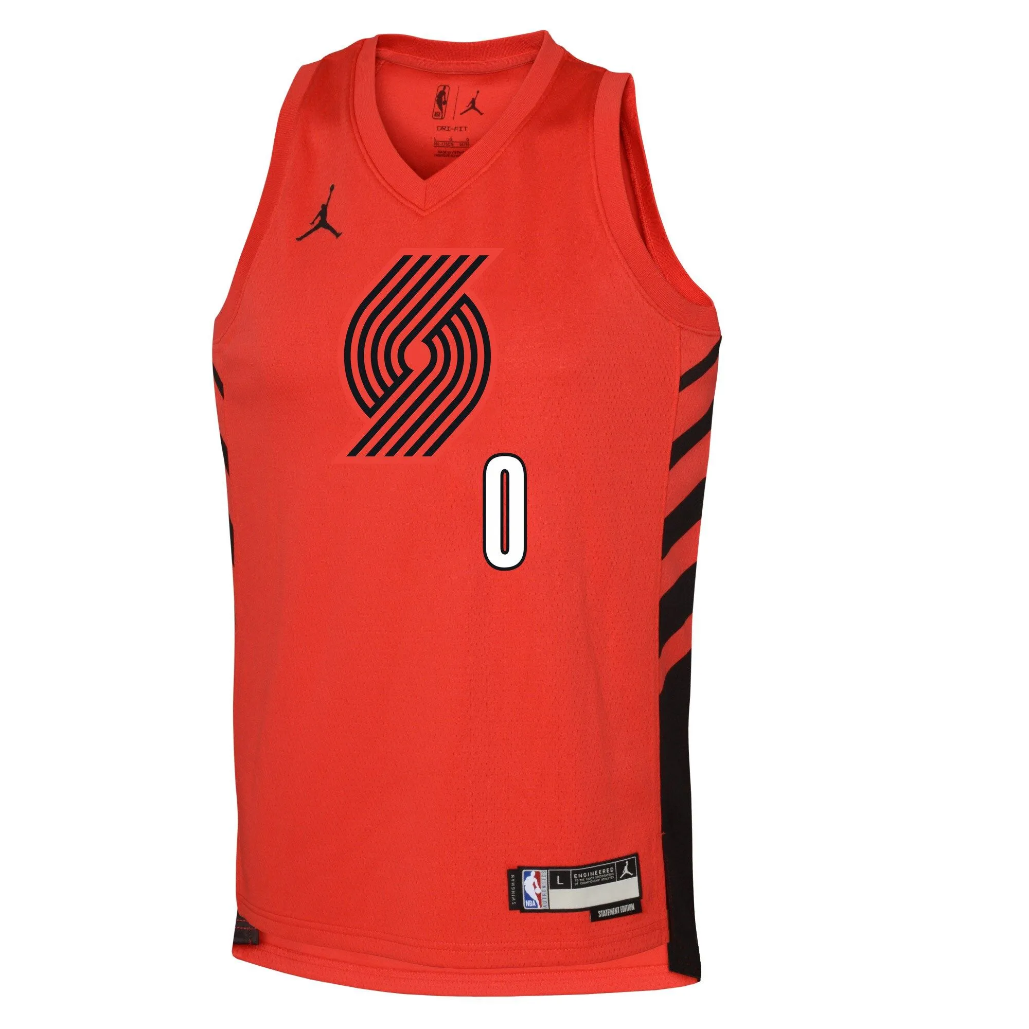 Damian Lillard Portland Trail Blazers Jordan Brand Youth Swingman Jersey - Statement Edition - Red