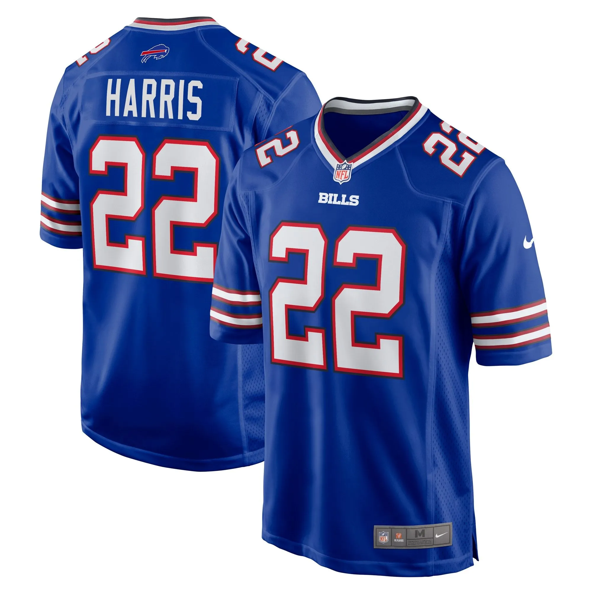 Damien Harris Buffalo Bills  Game Player Jersey - Royal