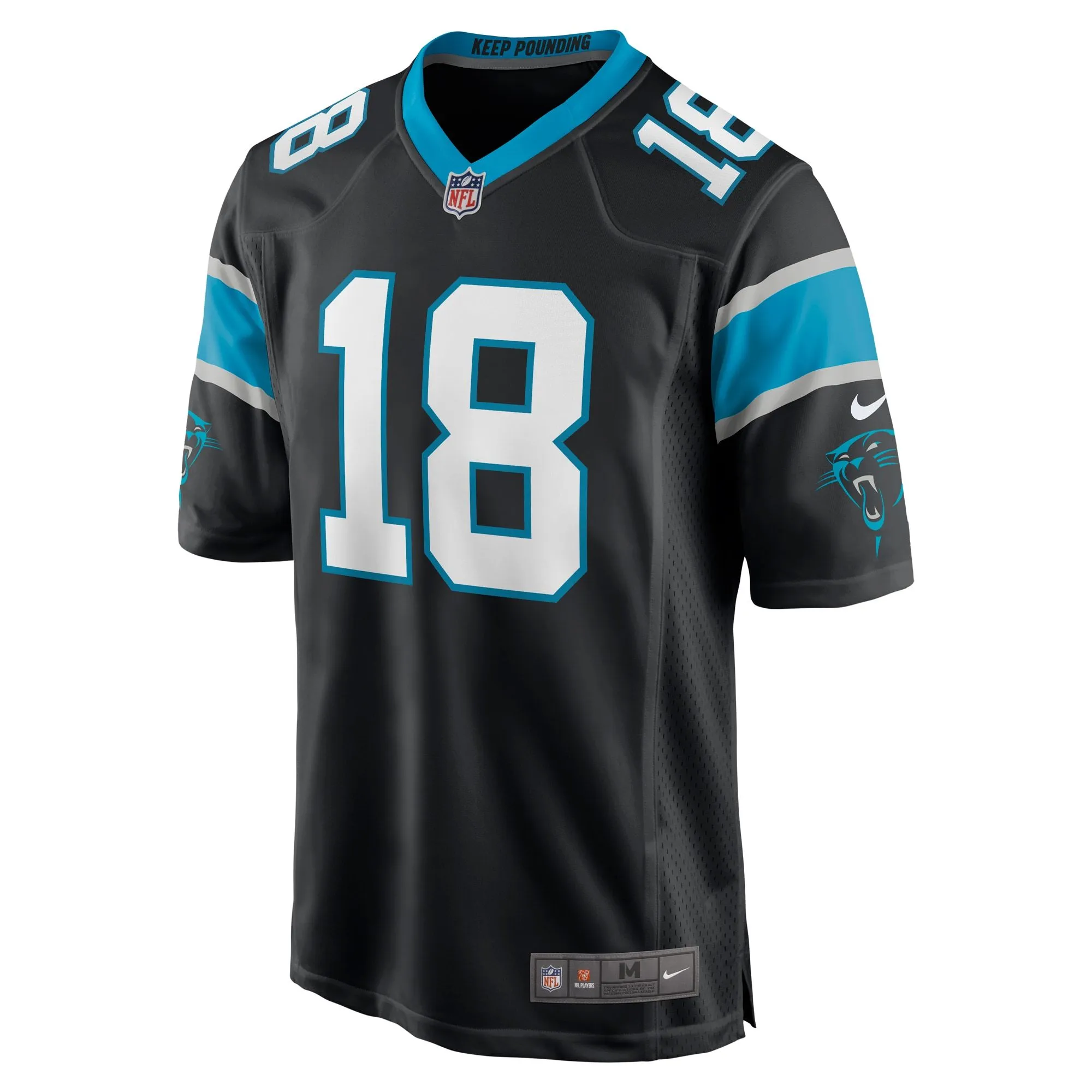 Damiere Byrd Carolina Panthers  Game Player Jersey - Black