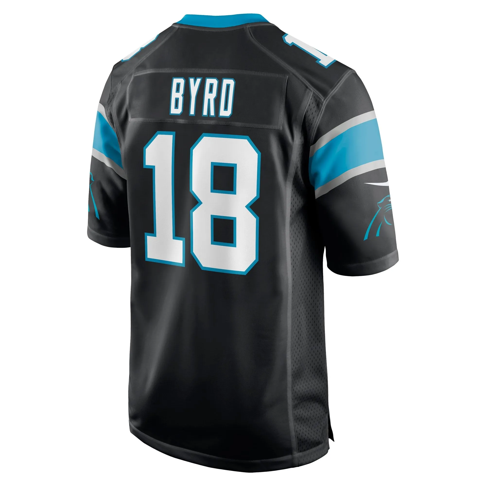 Damiere Byrd Carolina Panthers  Game Player Jersey - Black