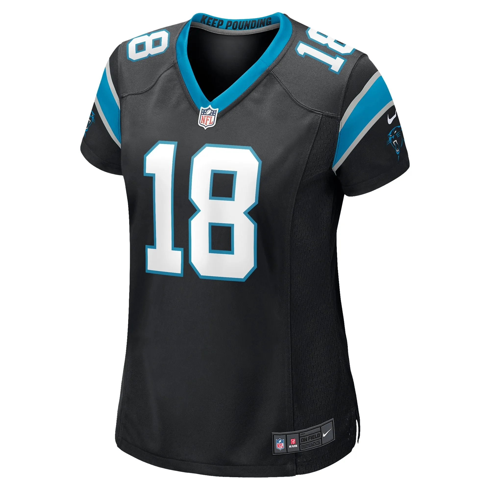 Damiere Byrd Carolina Panthers  Women's Game Player Jersey - Black