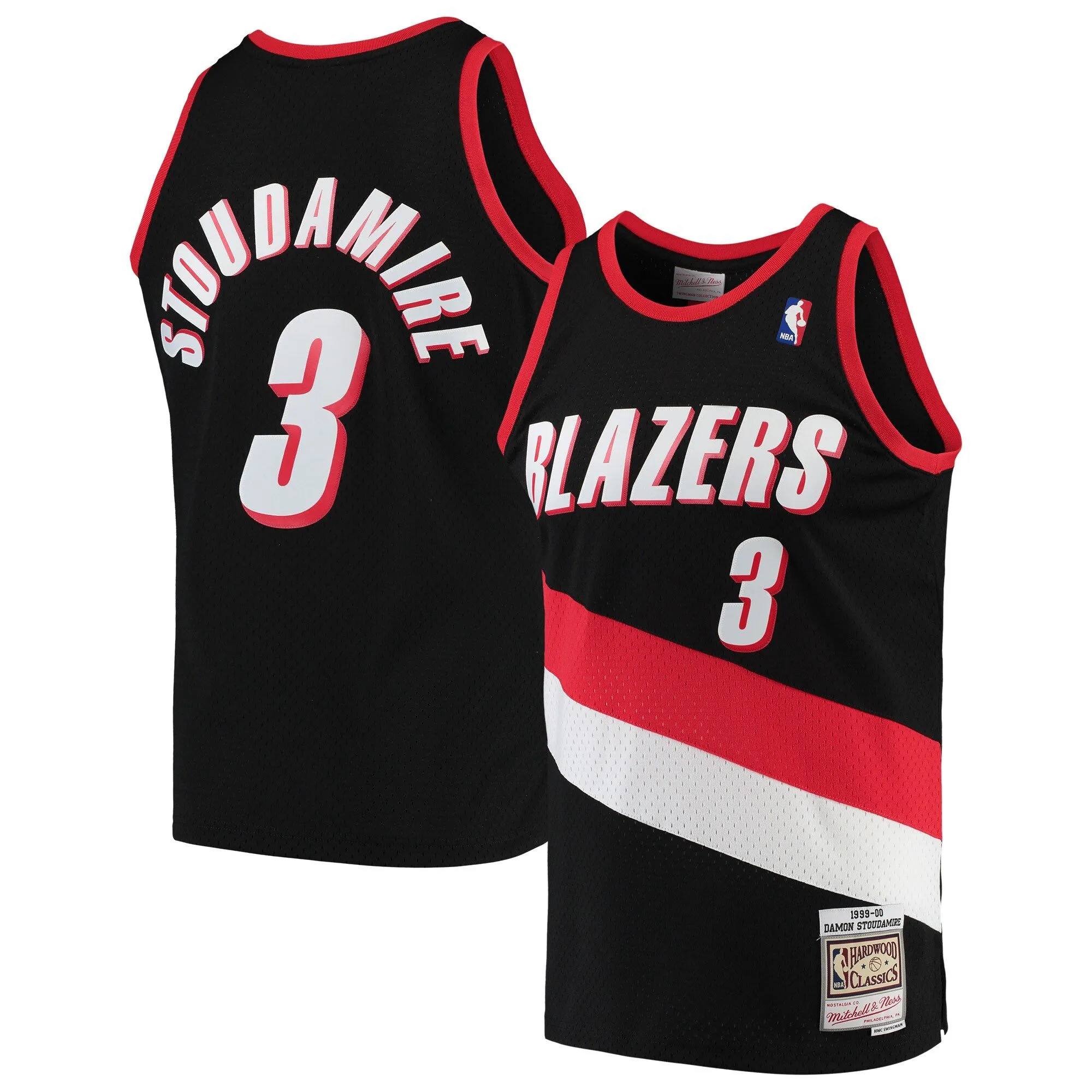 Damon Stoudamire Portland Trail Blazers Mitchell & Ness 1999/00 Hardwood Classics Swingman Jersey - Black