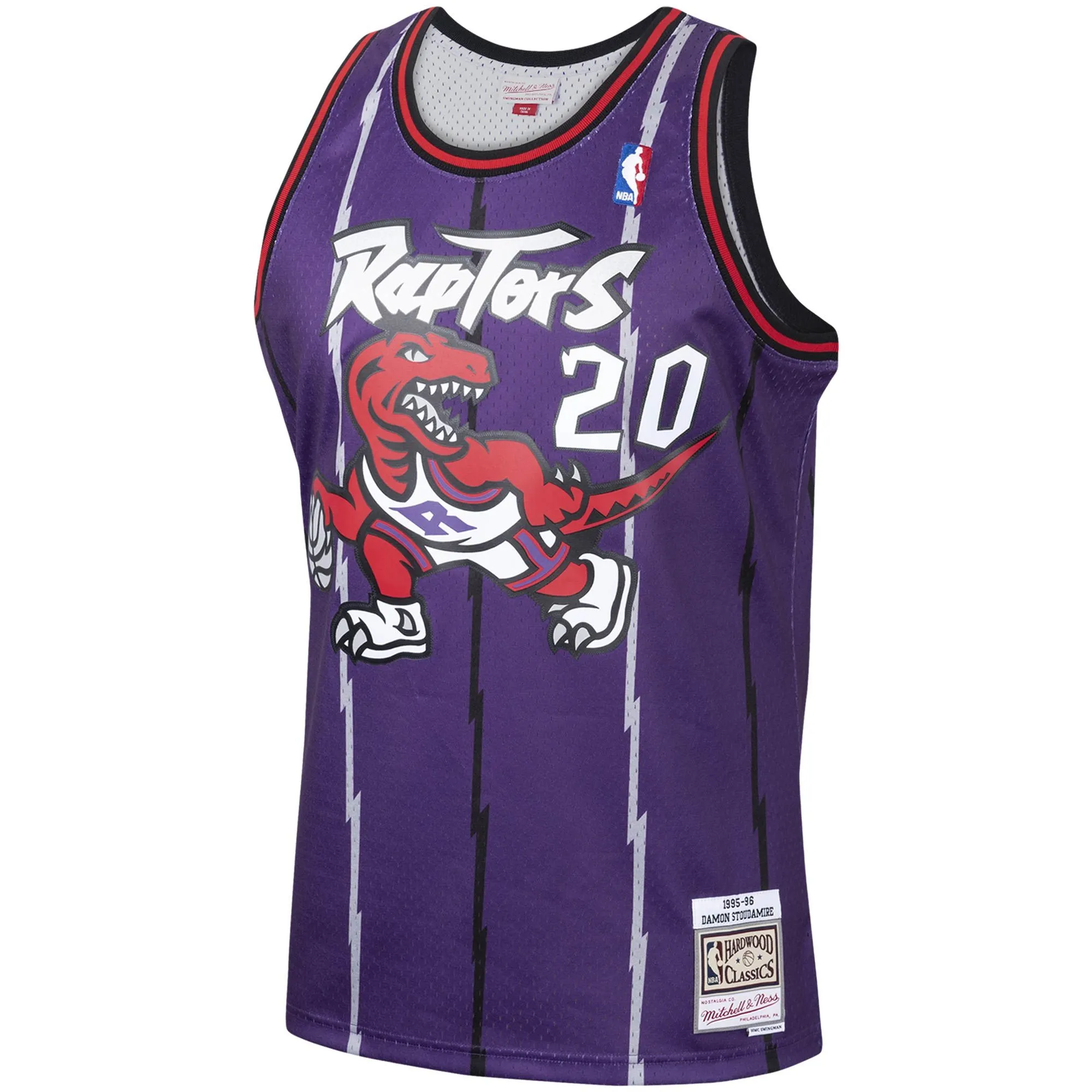 Damon Stoudamire Toronto Raptors Mitchell & Ness 1995/96 Hardwood Classics Swingman Jersey - Purple