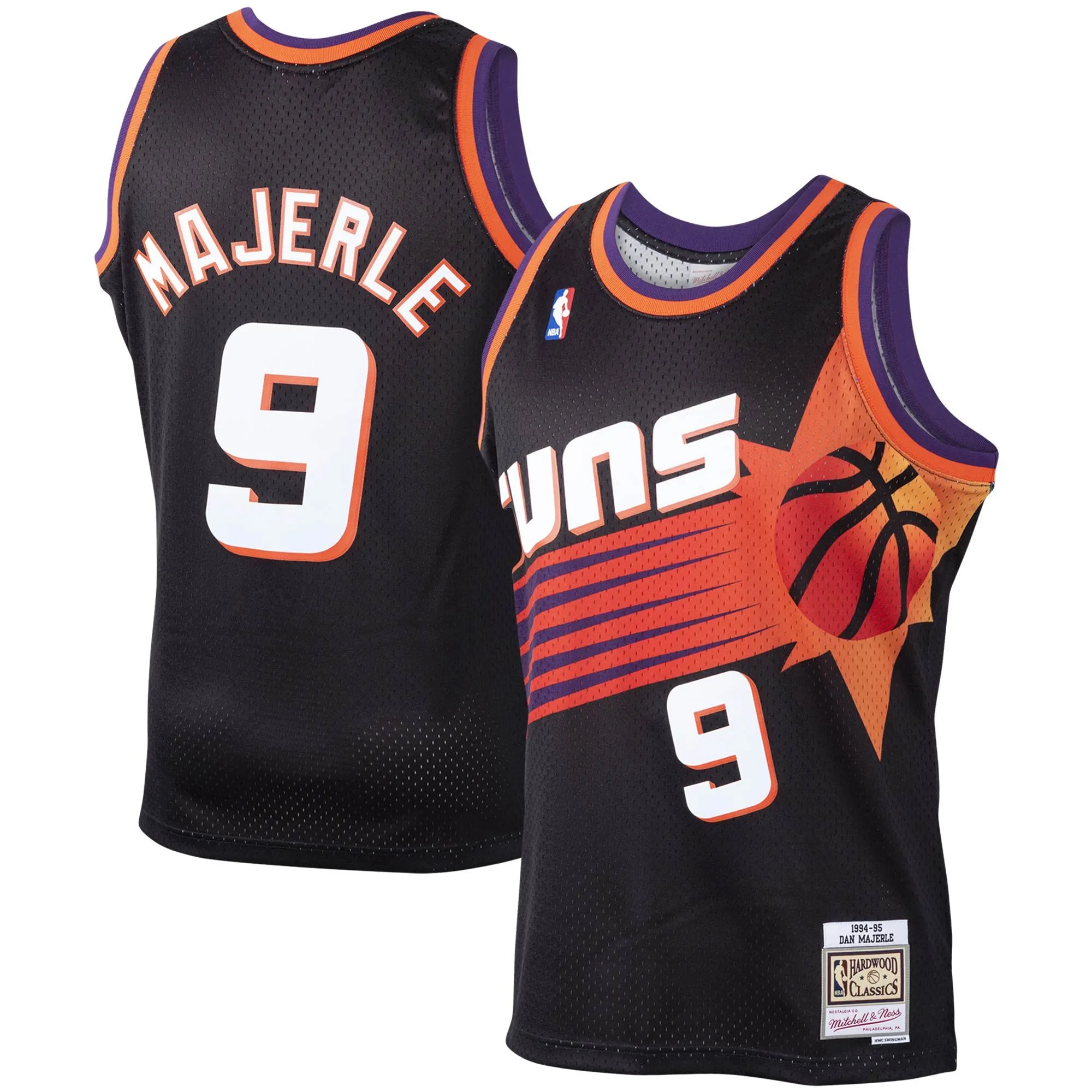 Dan Majerle Phoenix Suns Mitchell & Ness 1994/95 Hardwood Classics Swingman Jersey - Black