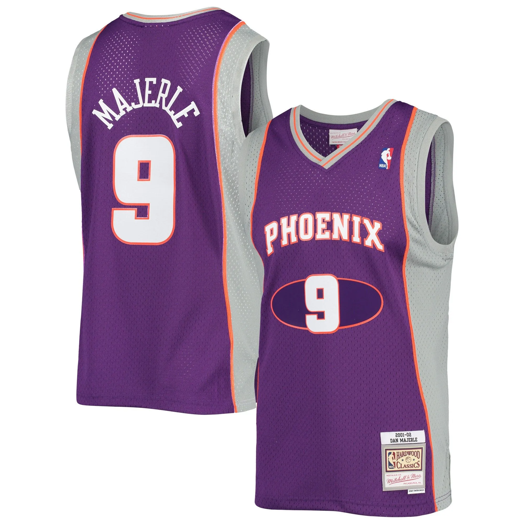 Dan Majerle Phoenix Suns Mitchell & Ness 2001/02 Hardwood Classics Swingman Jersey - Purple