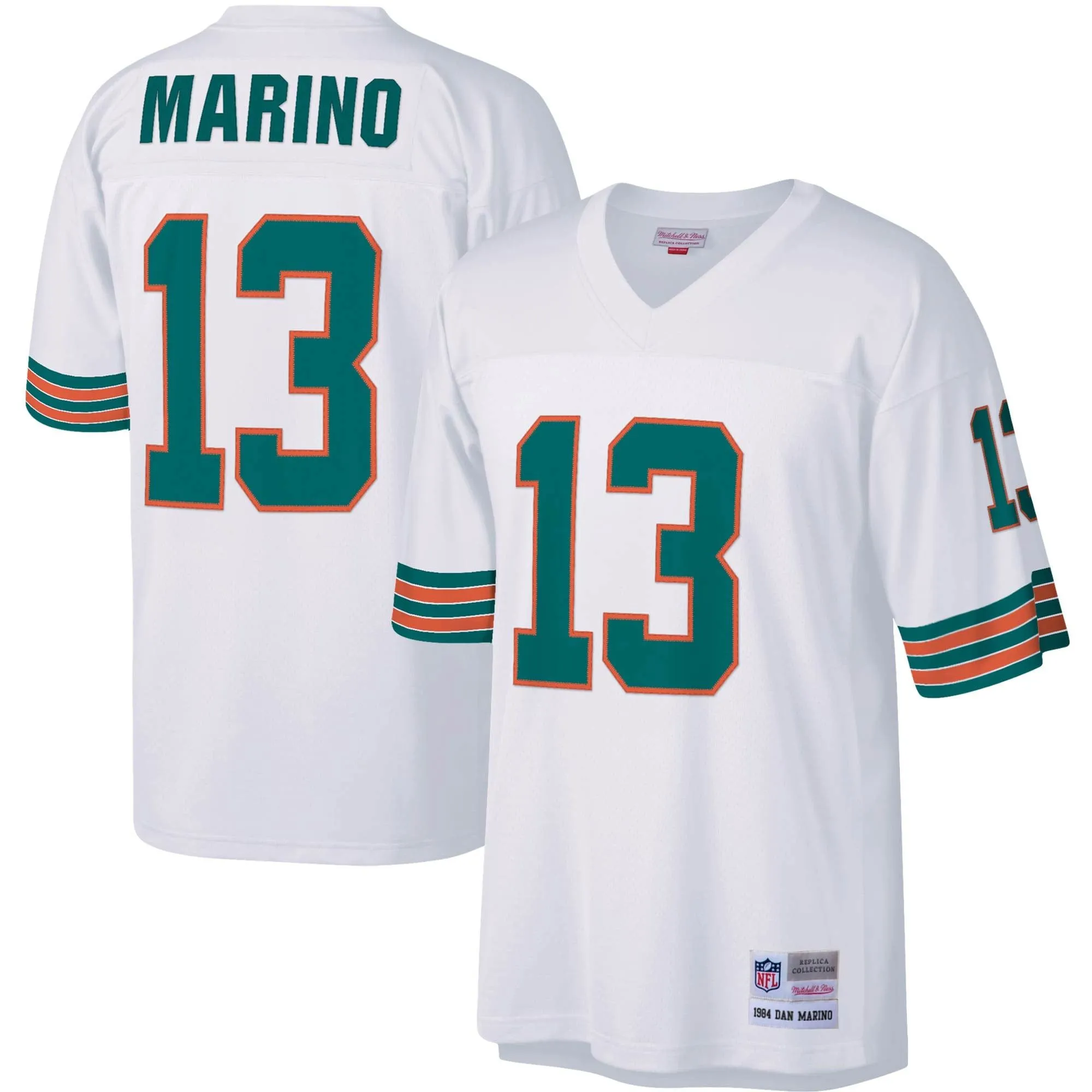 Dan Marino Miami Dolphins Mitchell & Ness Big & Tall 1984 Retired Player Replica Jersey - White