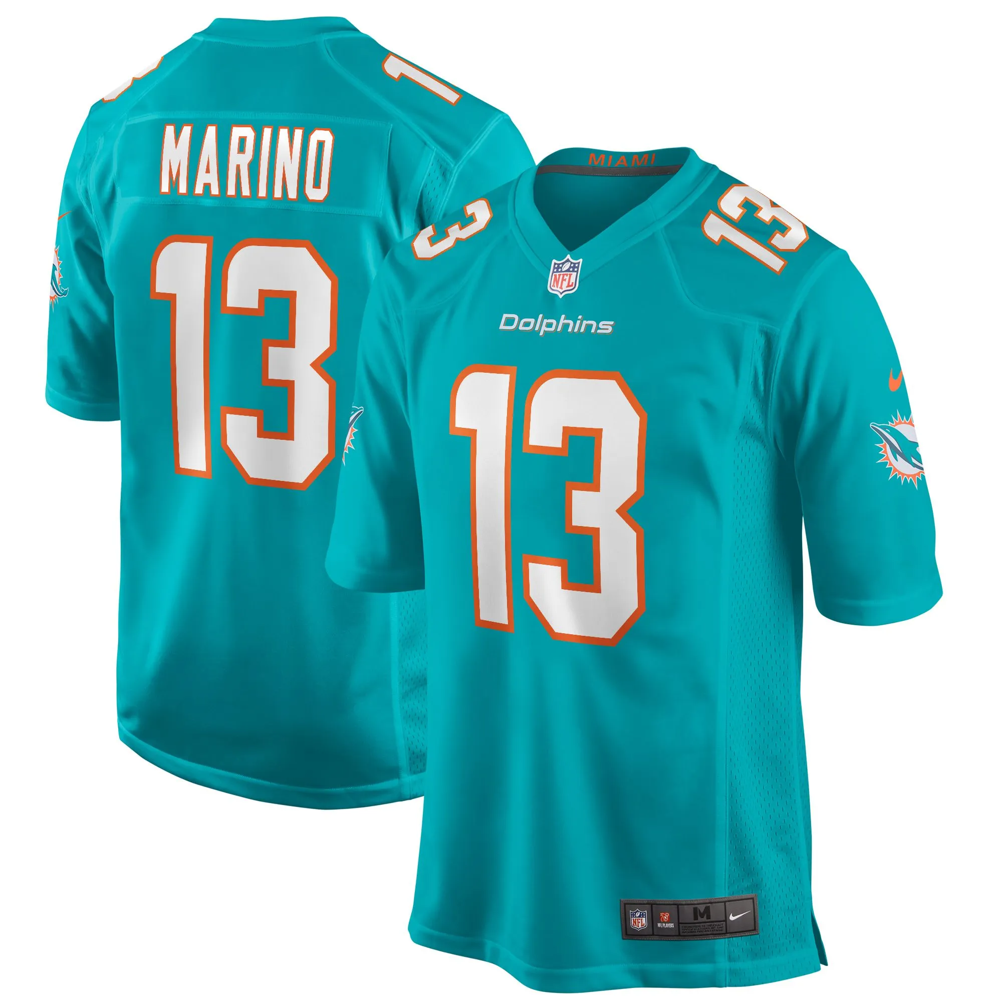 Dan Marino Miami Dolphins  Game Retired Player Jersey - Aqua