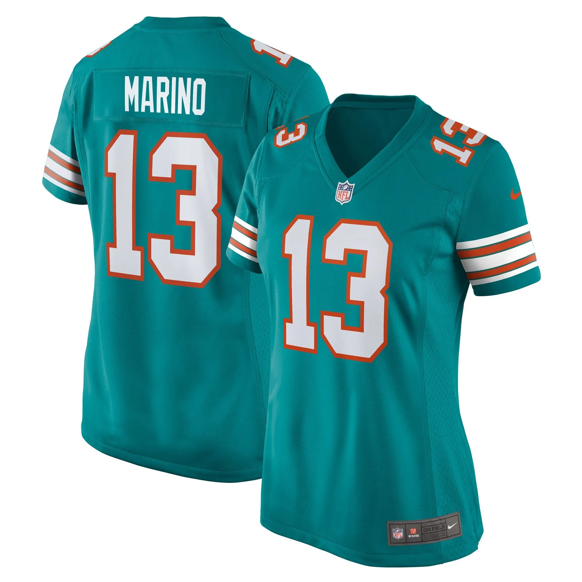 Dan Marino Miami Dolphins  Women's Retired Player Jersey - Aqua