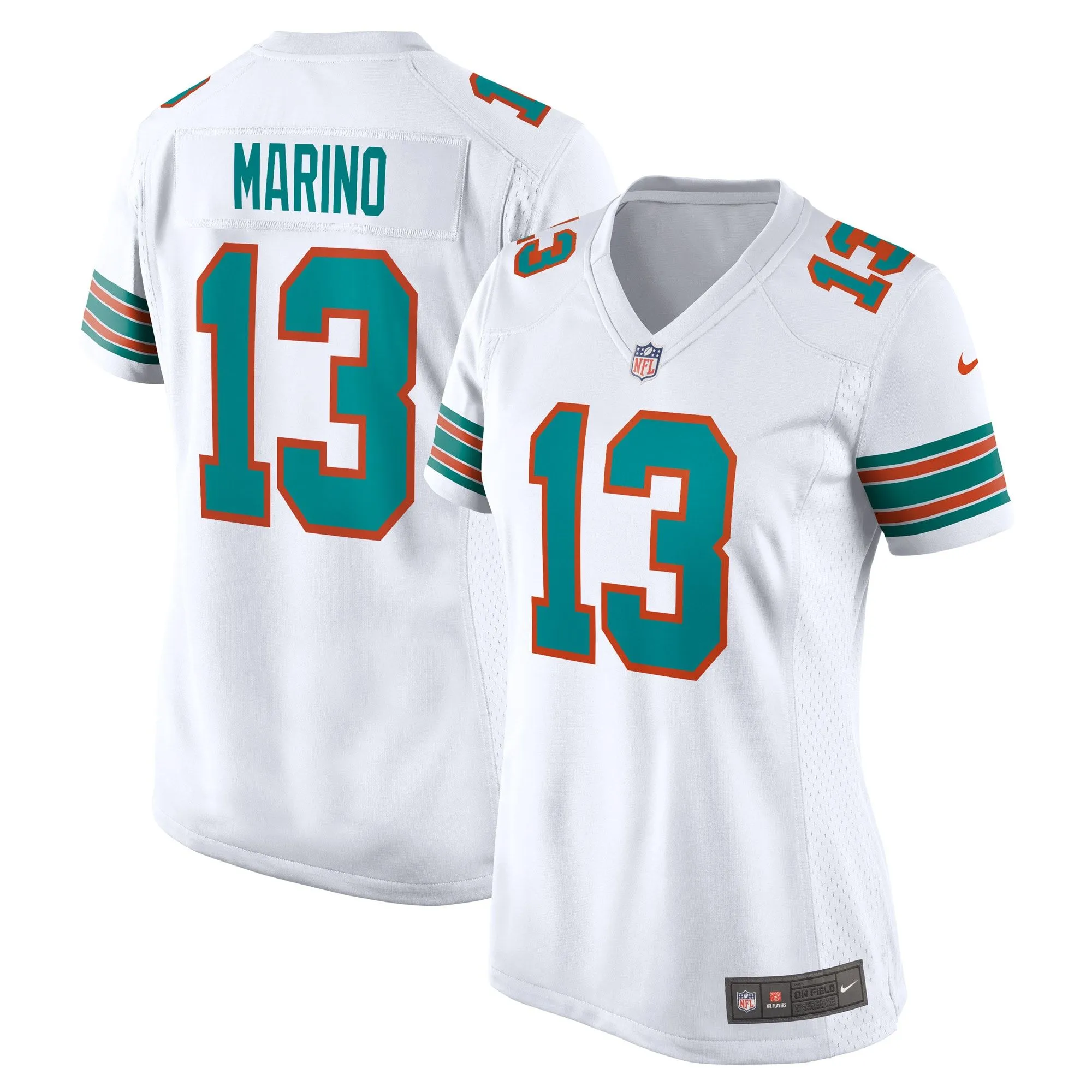 Dan Marino Miami Dolphins  Women's Retired Player Jersey - White