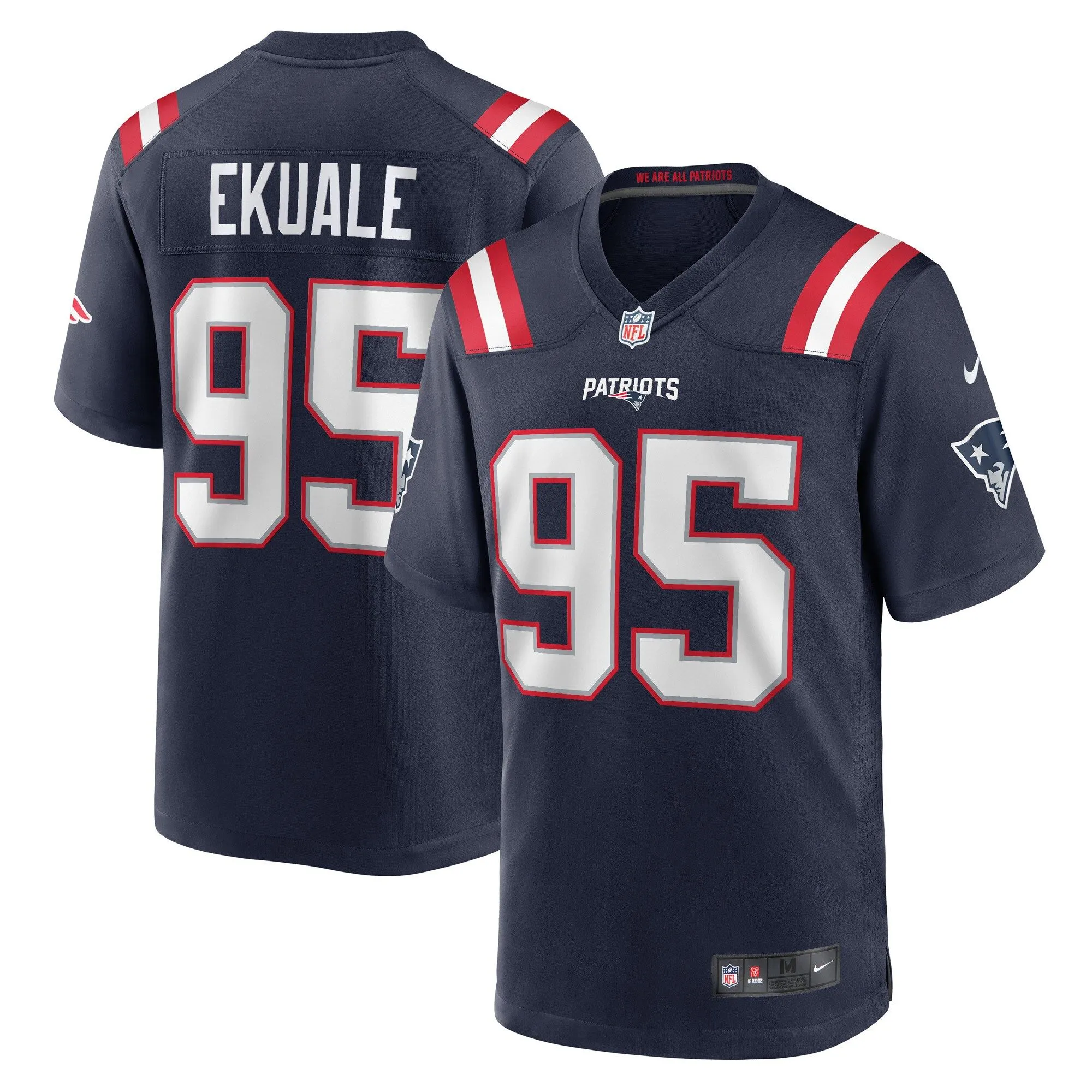 Daniel Ekuale New England Patriots  Game Player Jersey - Navy