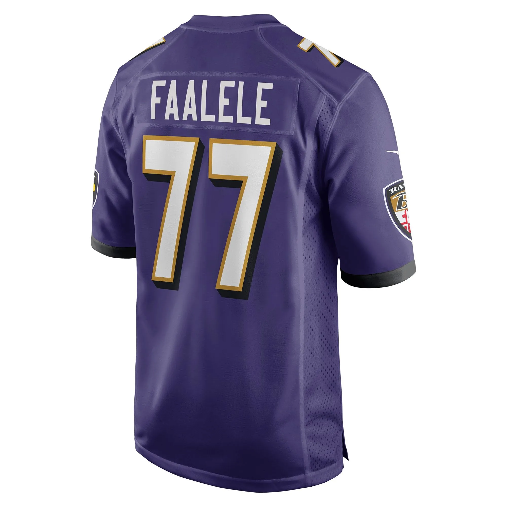 Daniel Faalele Baltimore Ravens  Player Game Jersey - Purple