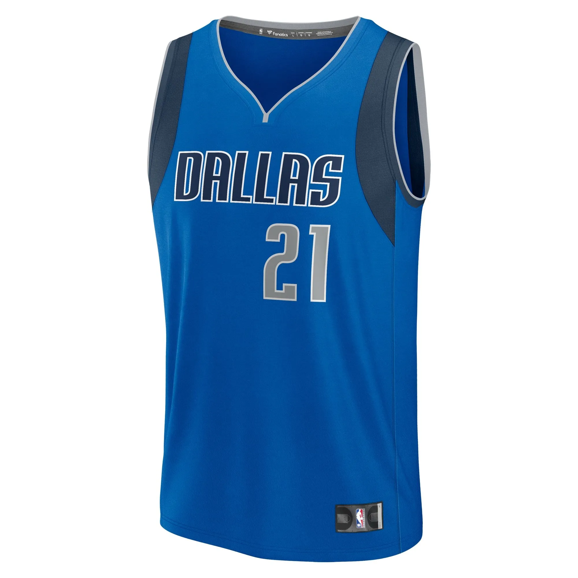 Daniel Gafford Dallas Mavericks Fanatics Branded Fast Break Player Jersey - Icon Edition - Blue