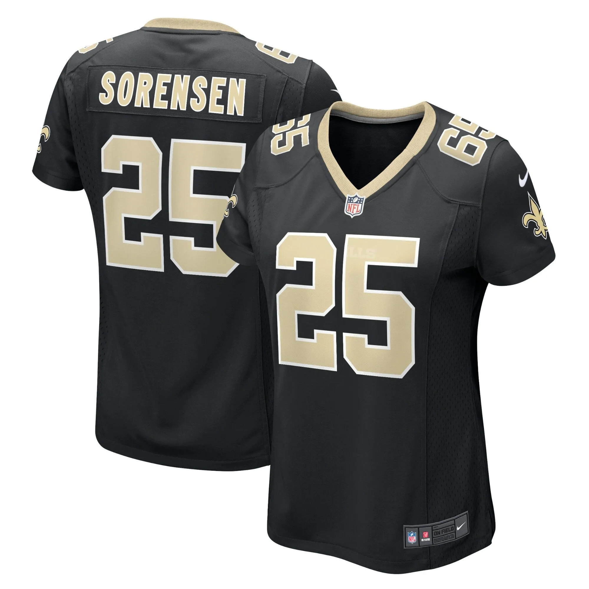 Daniel Sorensen New Orleans Saints  Player Game Jersey - Black