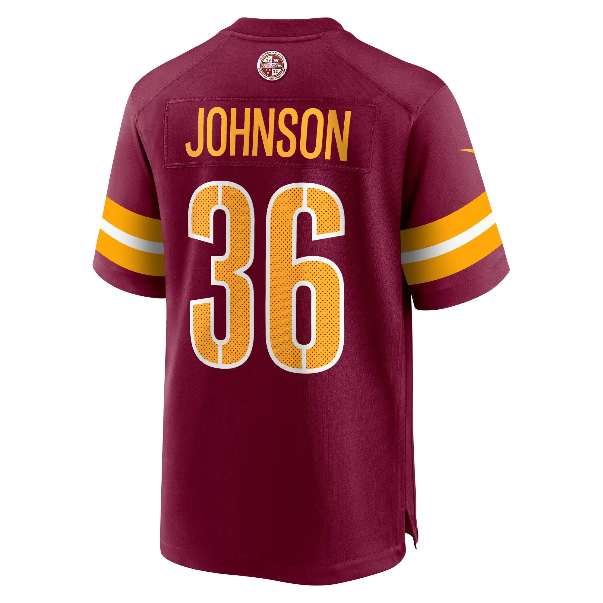 Danny Johnson Washington Commanders   Game Jersey -  Burgundy