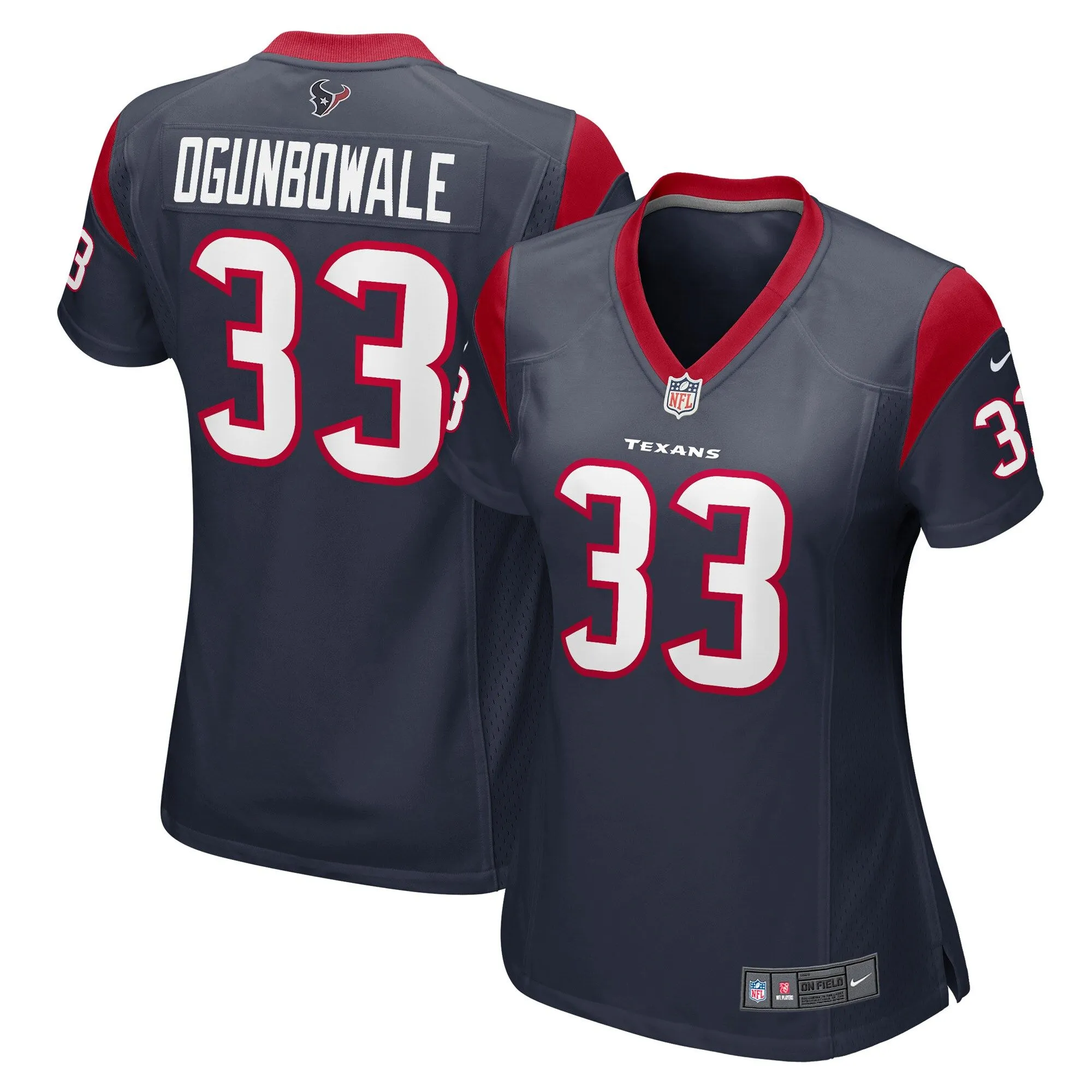 Dare Ogunbowale Houston Texans  Women's Game Player Jersey - Navy