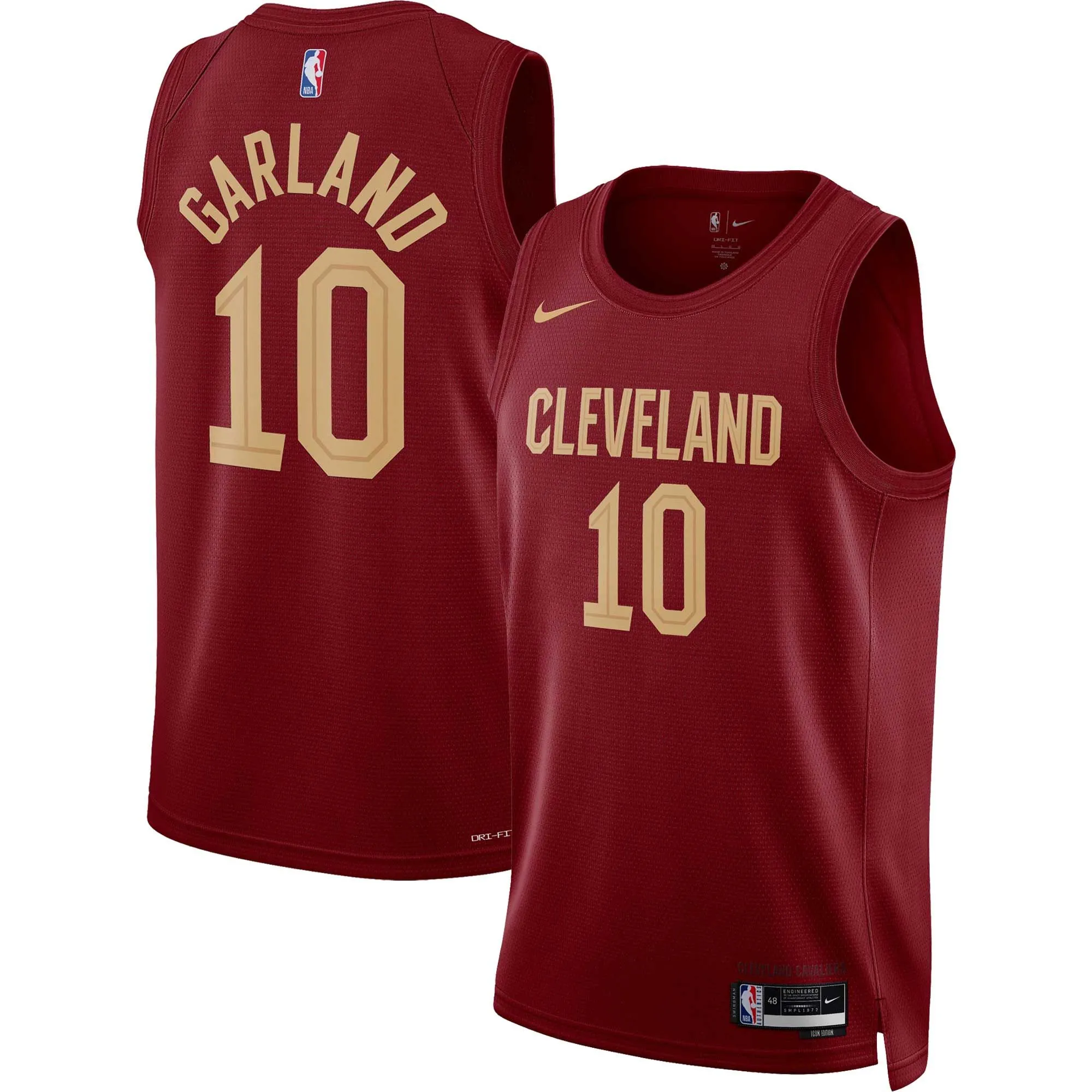 Darius Garland Cleveland Cavaliers  Unisex Swingman Jersey - Icon Edition - Wine