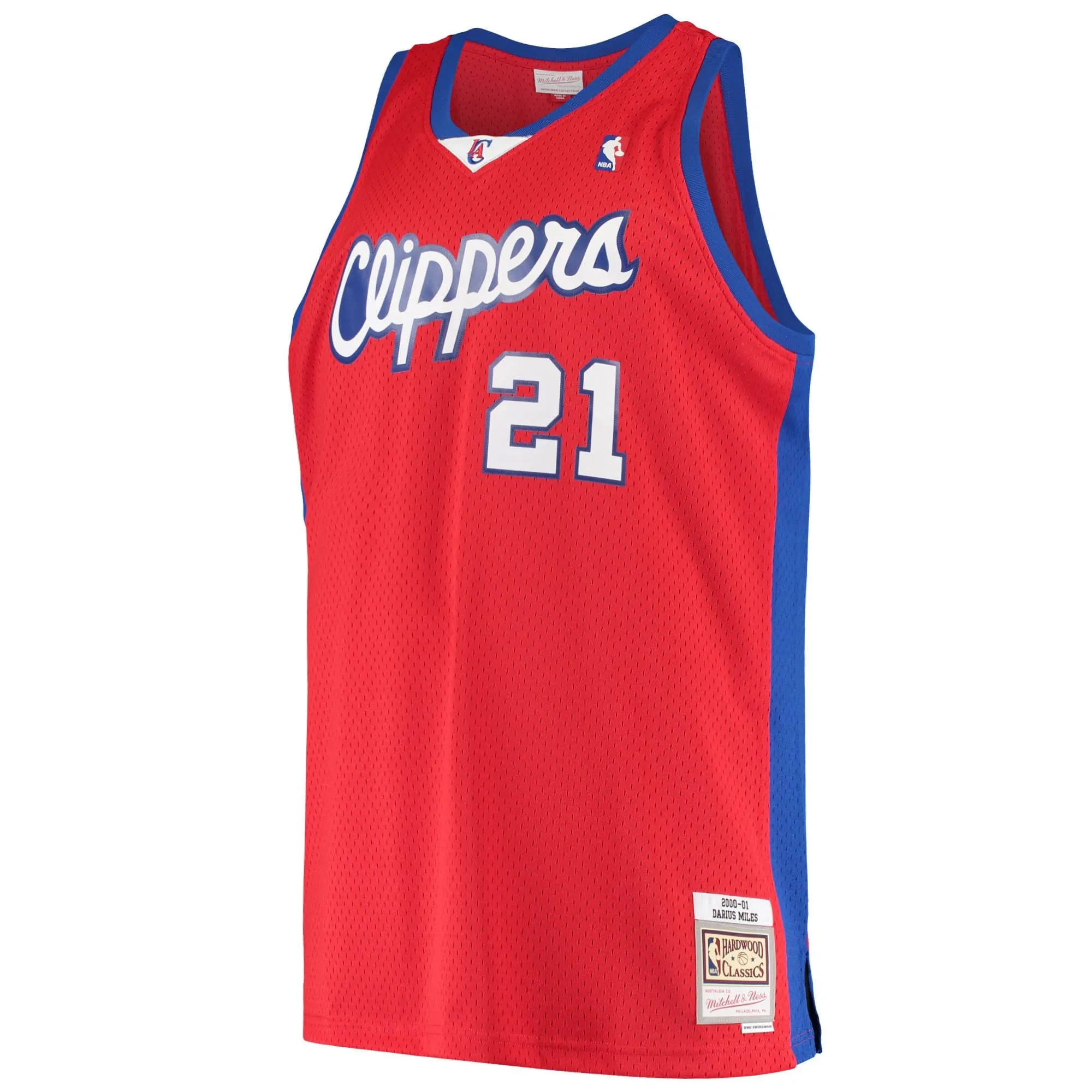 Darius Miles LA Clippers Mitchell & Ness Hardwood Classics Swingman Jersey - Red