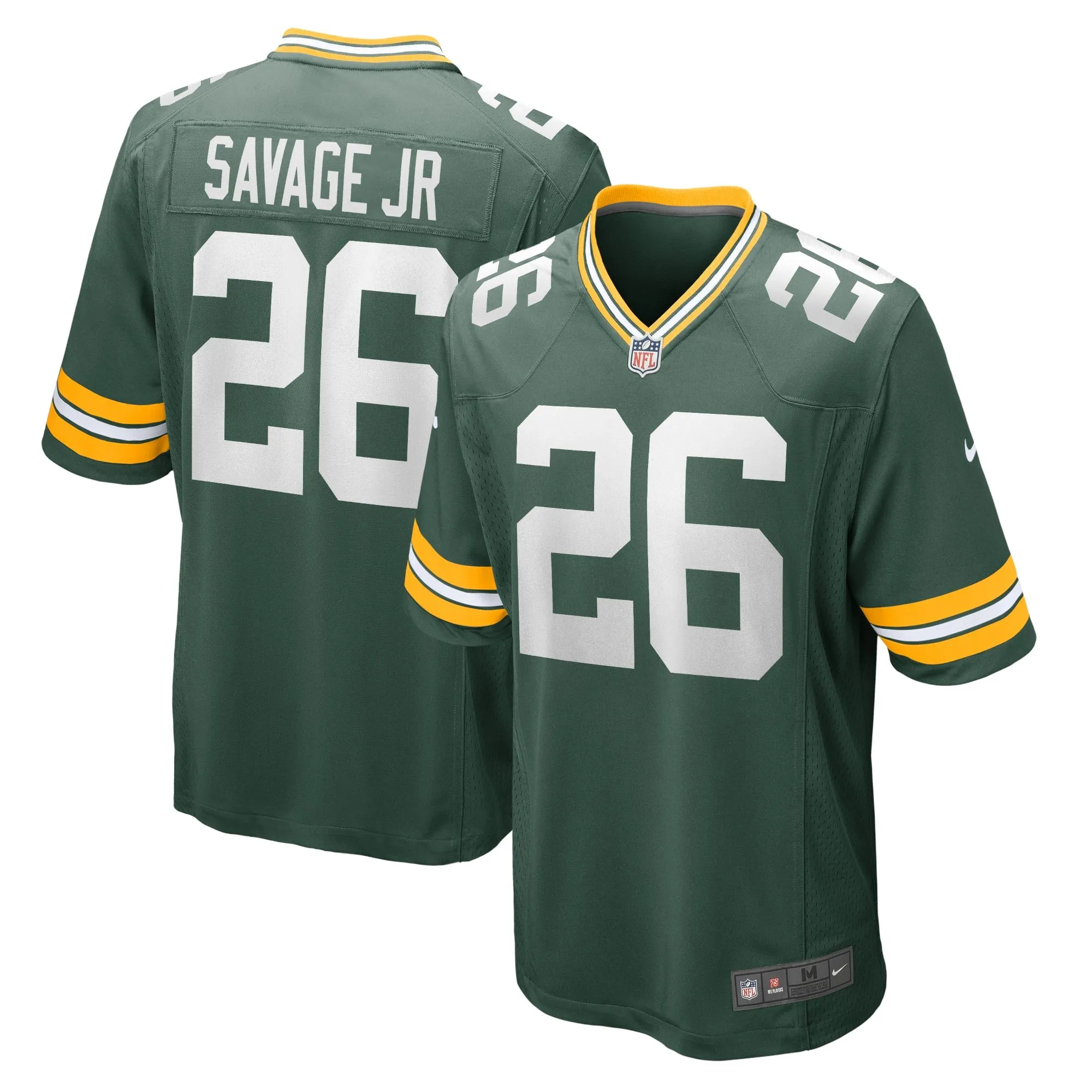 Darnell Savage Jr. Green Bay Packers  Game Team Jersey - Green