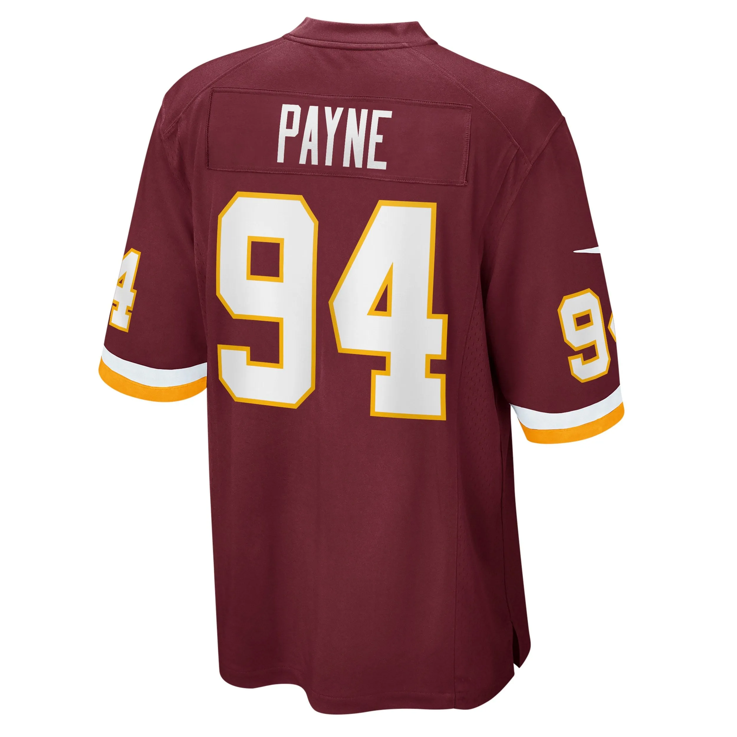 Daron Payne Washington Football Team  Game Player Jersey - Burgundy