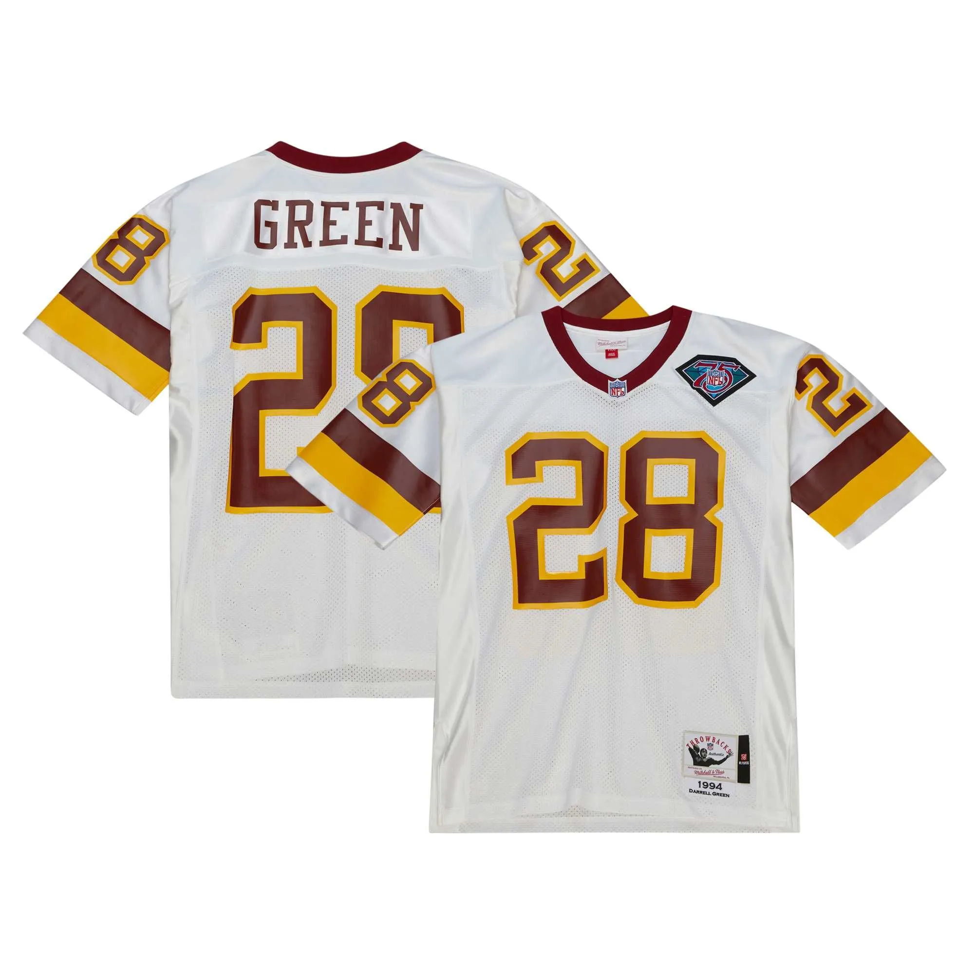 Darrell Green Washington Commanders 1994 Mitchell & Ness  Throwback Retired Player Jersey - White