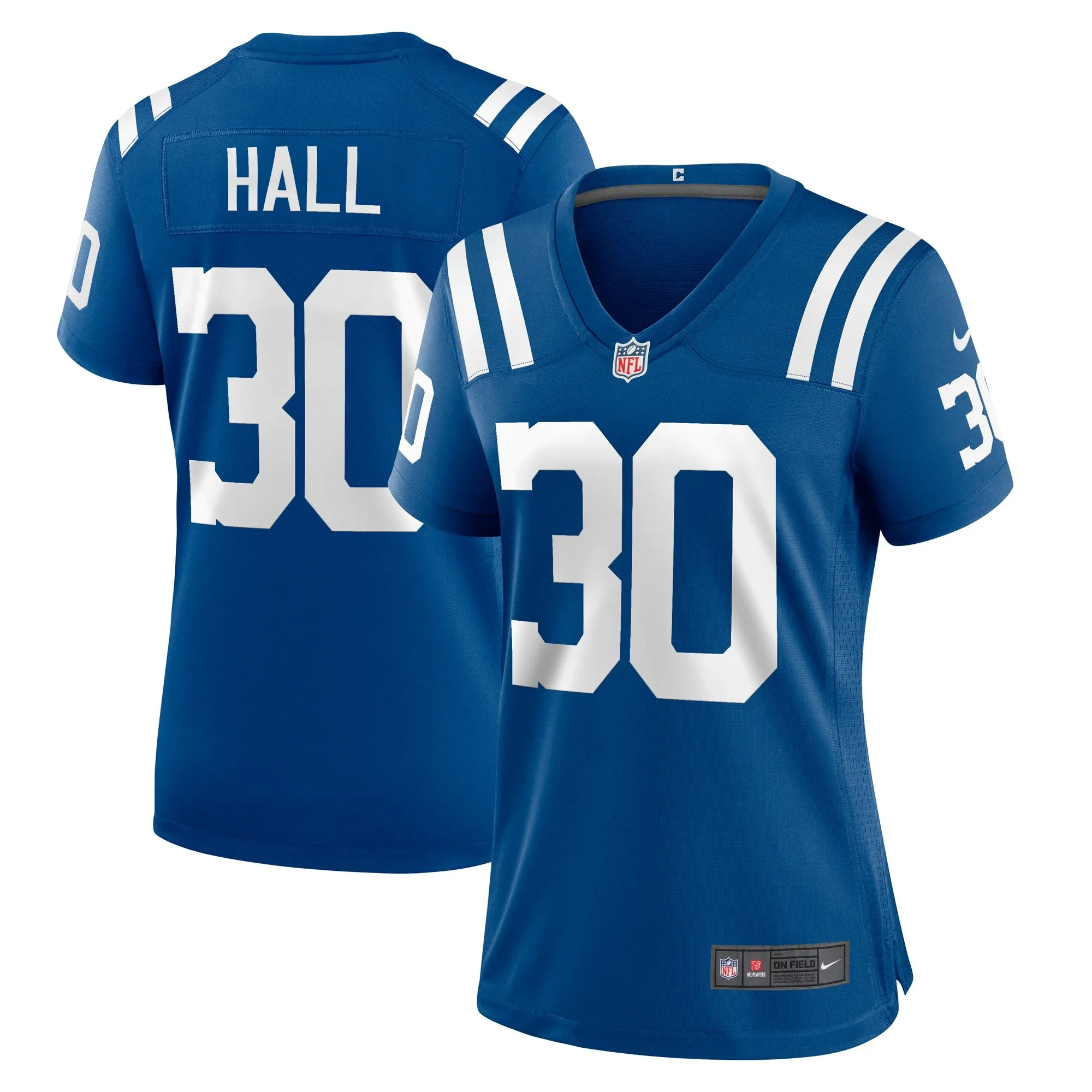 Darren Hall Indianapolis Colts  Women's Team Game Jersey -  Royal