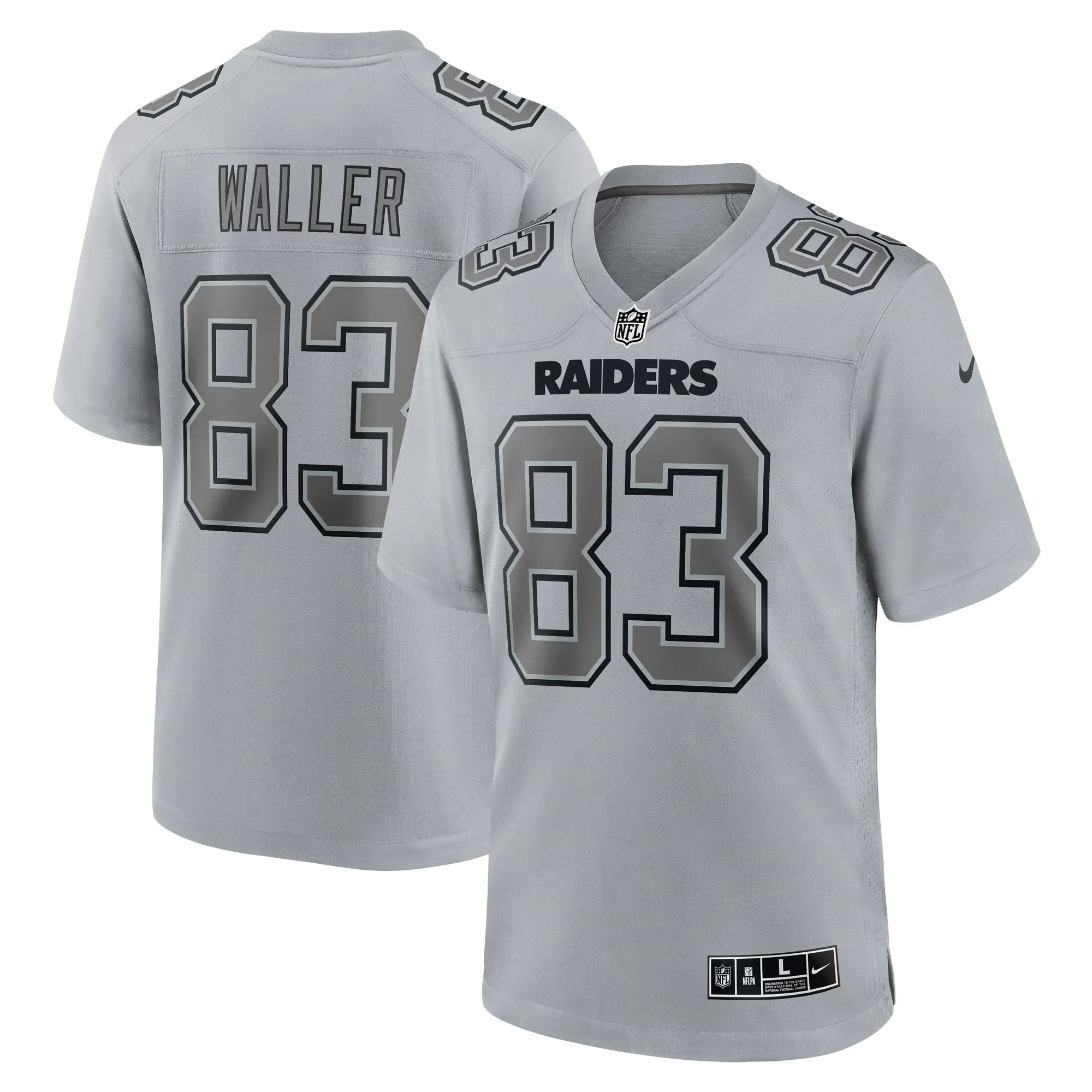 Darren Waller Las Vegas Raiders  Atmosphere Fashion Game Jersey - Gray