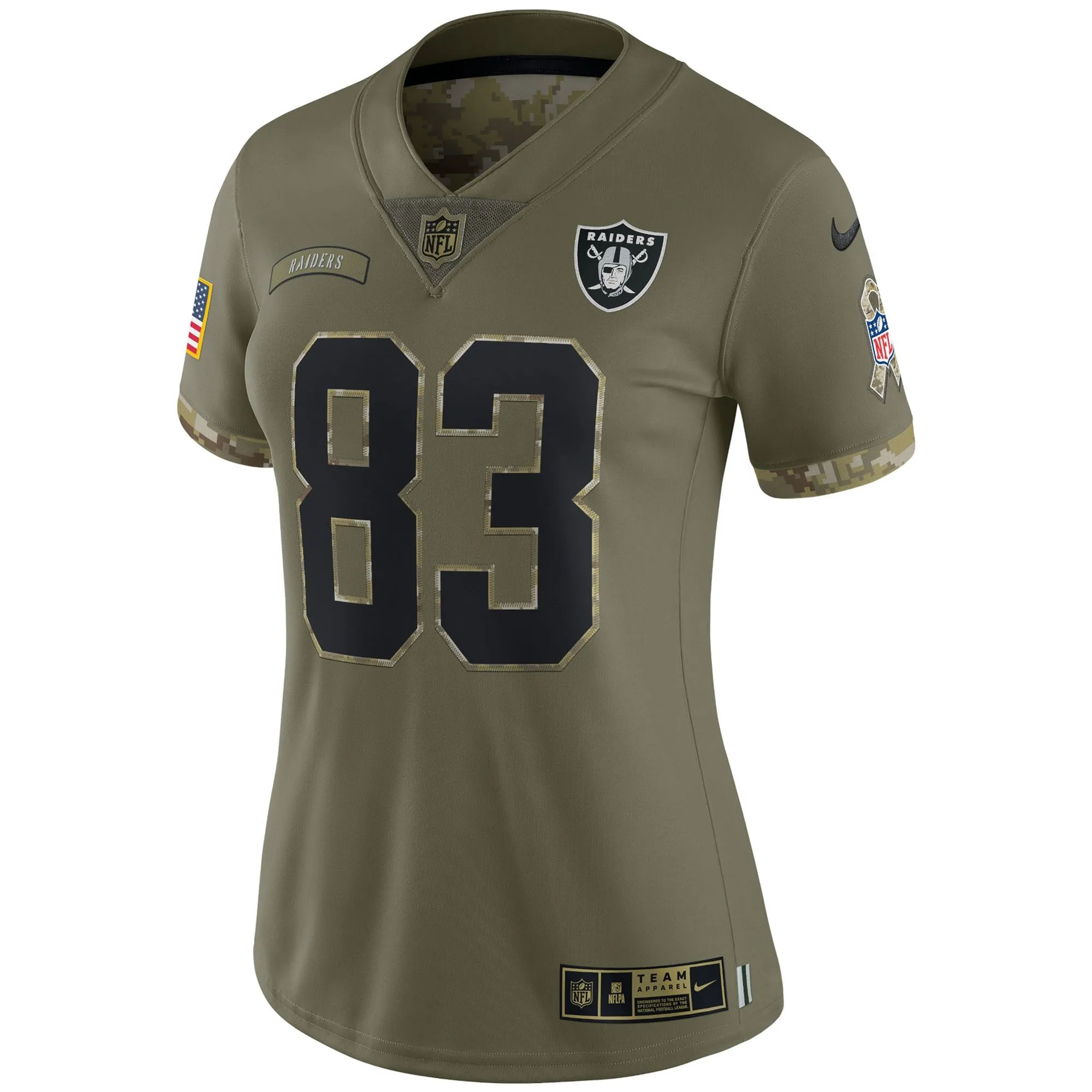 Darren Waller Las Vegas Raiders  Women's 2022 Salute To Service Limited Jersey - Olive