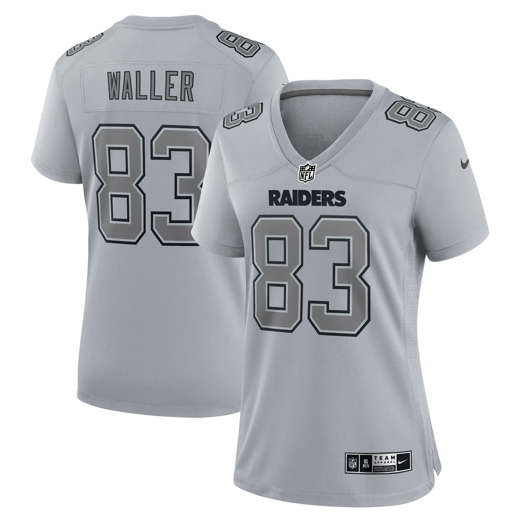 Darren Waller Las Vegas Raiders  Women's Atmosphere Fashion Game Jersey - Gray