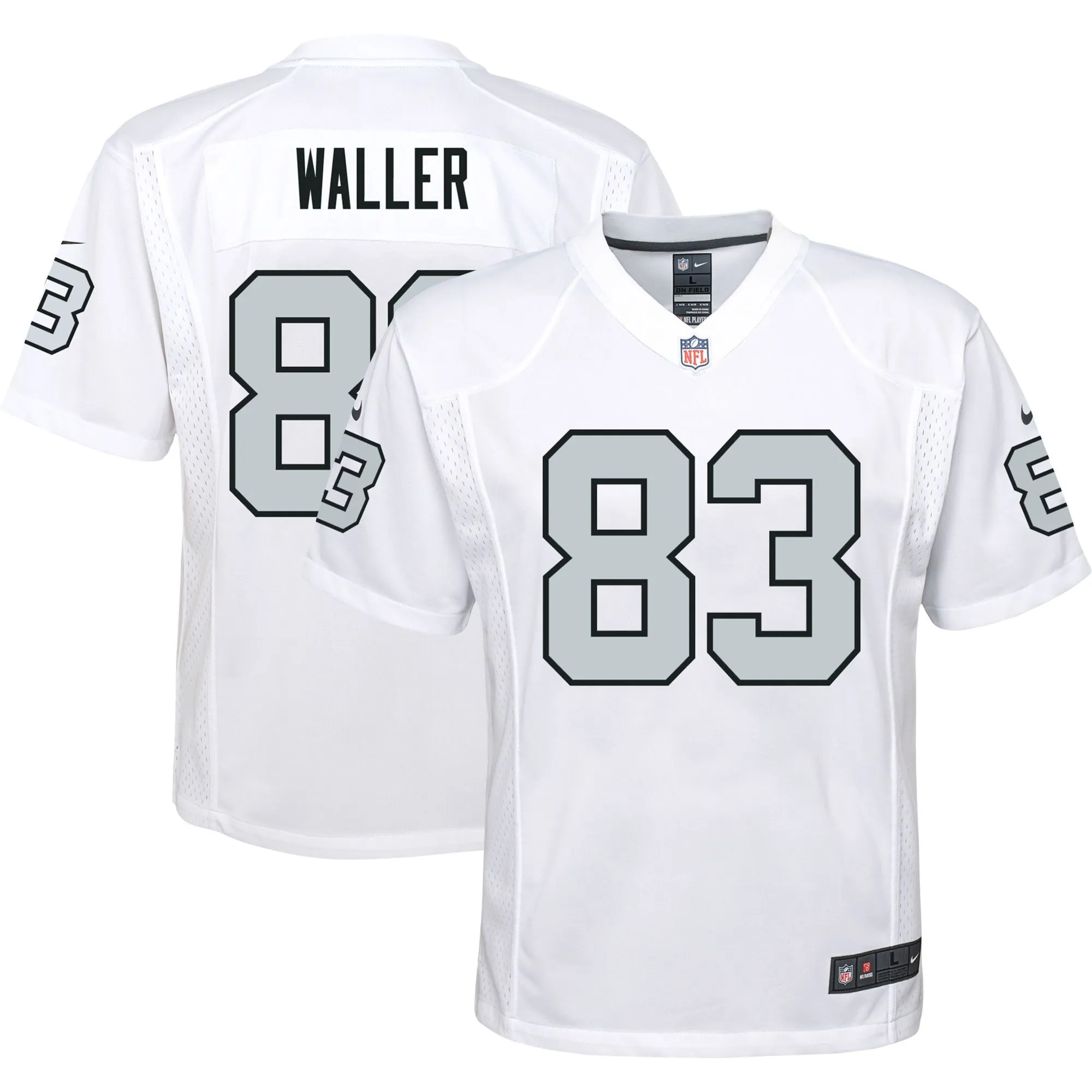 Darren Waller Las Vegas Raiders  Youth Alternate Game Jersey - White