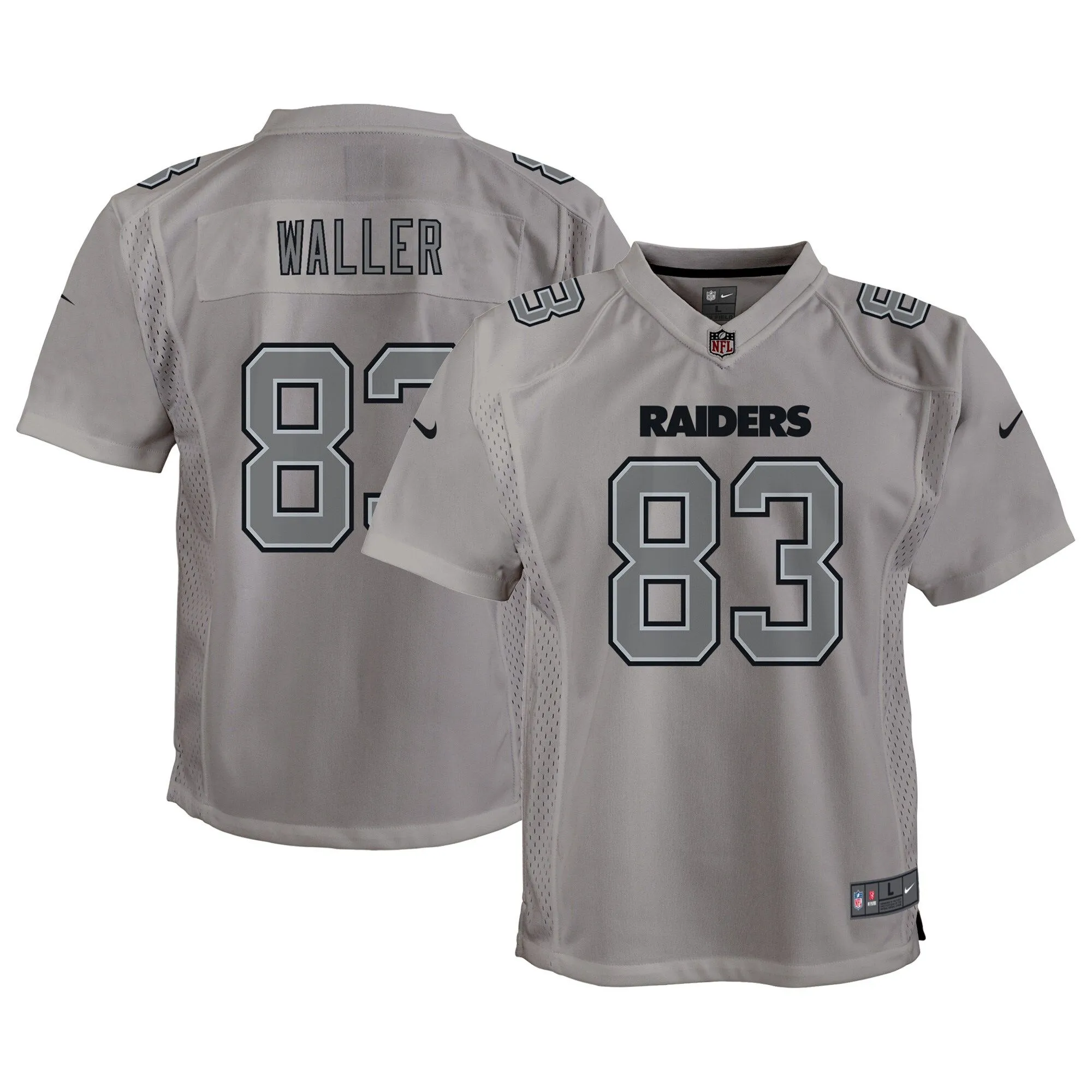 Darren Waller Las Vegas Raiders  Youth Atmosphere Game Jersey - Gray