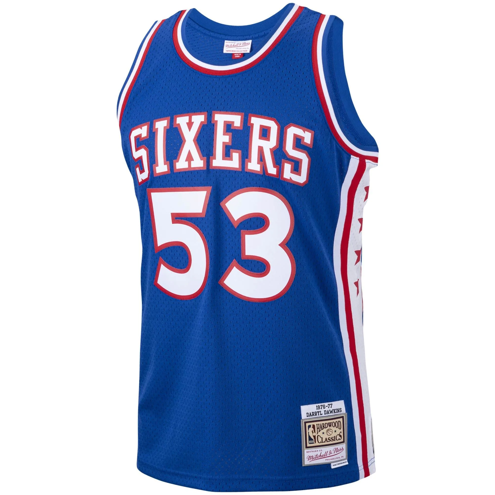 Darryl Dawkins Philadelphia 76ers Mitchell & Ness 1976/77 Hardwood Classics Swingman Jersey - Royal