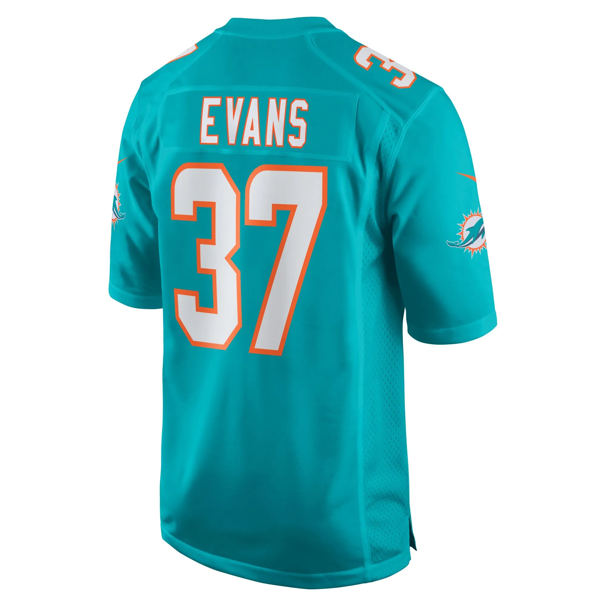 Darrynton Evans Miami Dolphins  Team Game Jersey -  Aqua