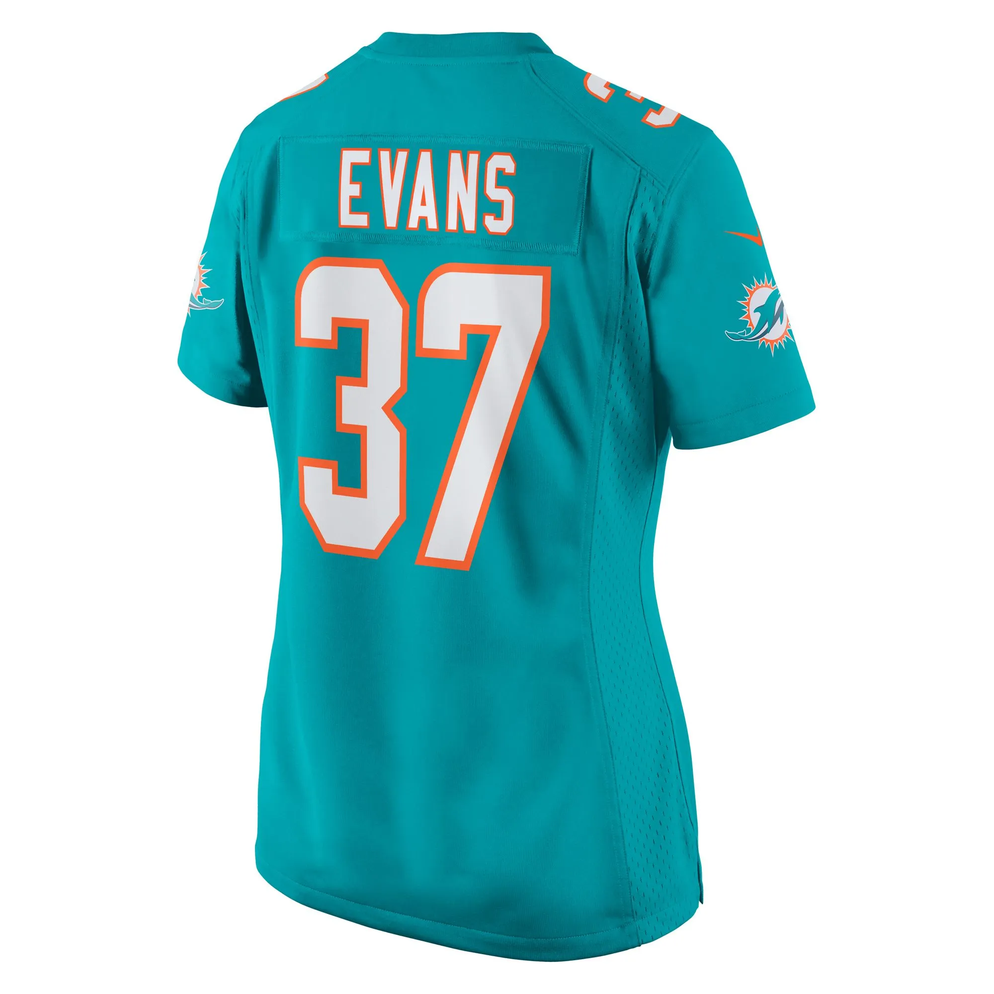 Darrynton Evans Miami Dolphins  Women's Team Game Jersey -  Aqua