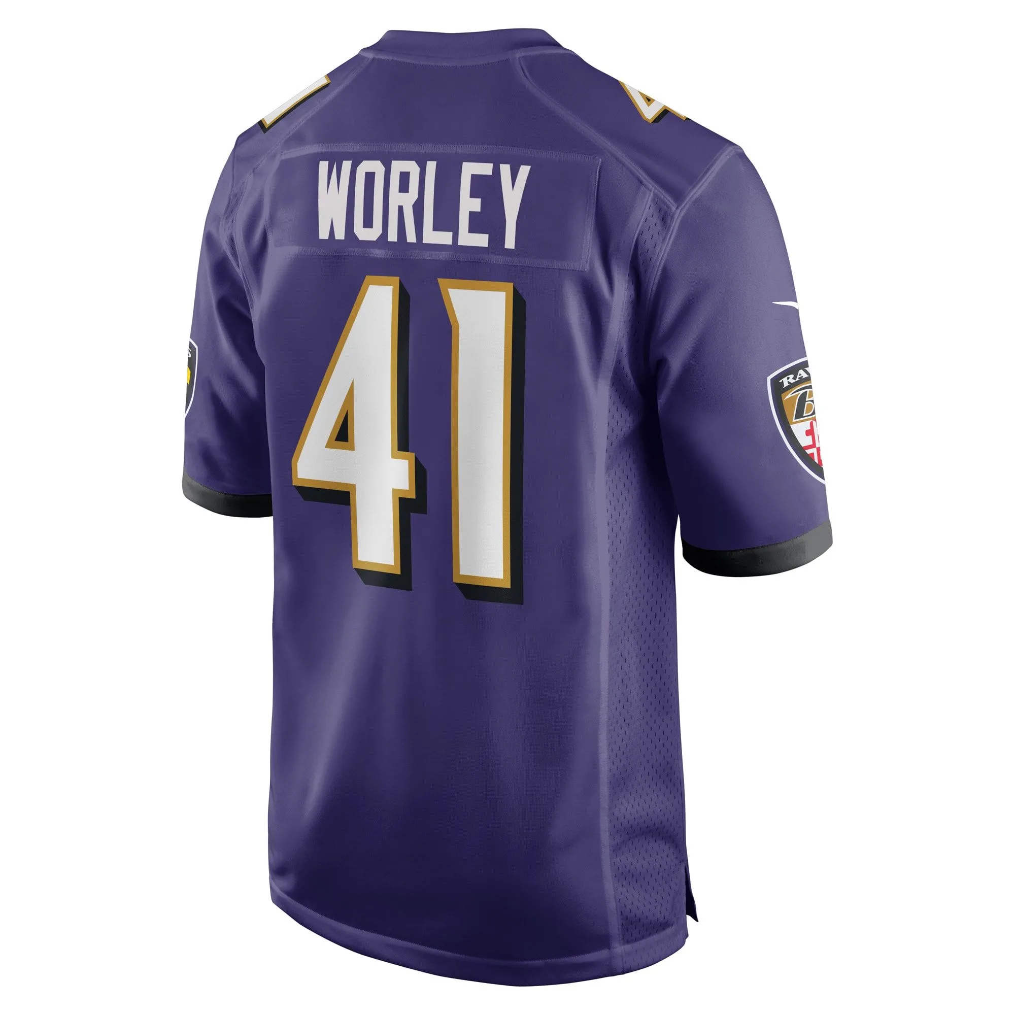 Daryl Worley Baltimore Ravens  Game Player Jersey - Purple